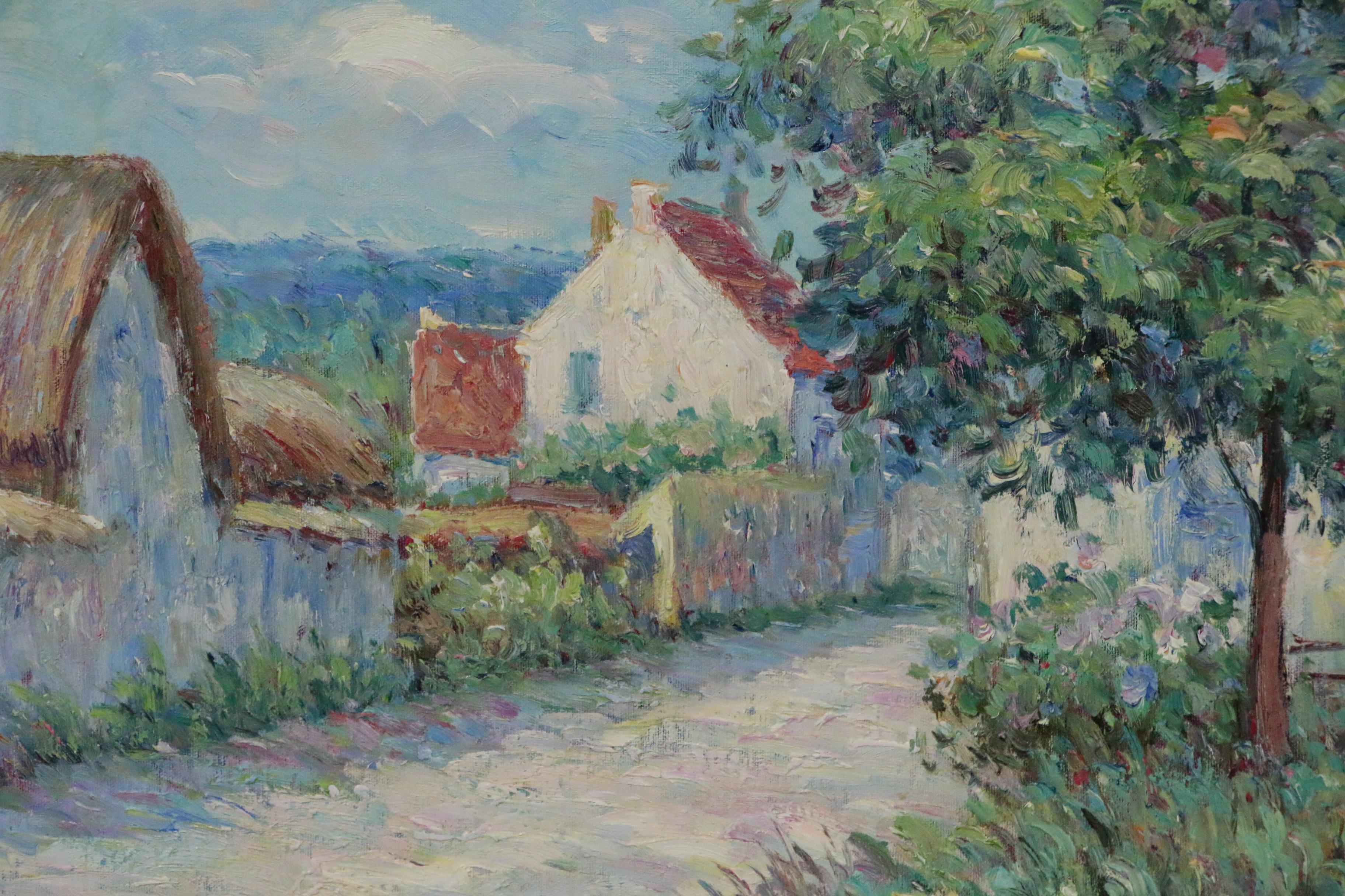 John Clymer Oil Painting after Gustave Loiseau "Farmhouse in Vaudreuil"