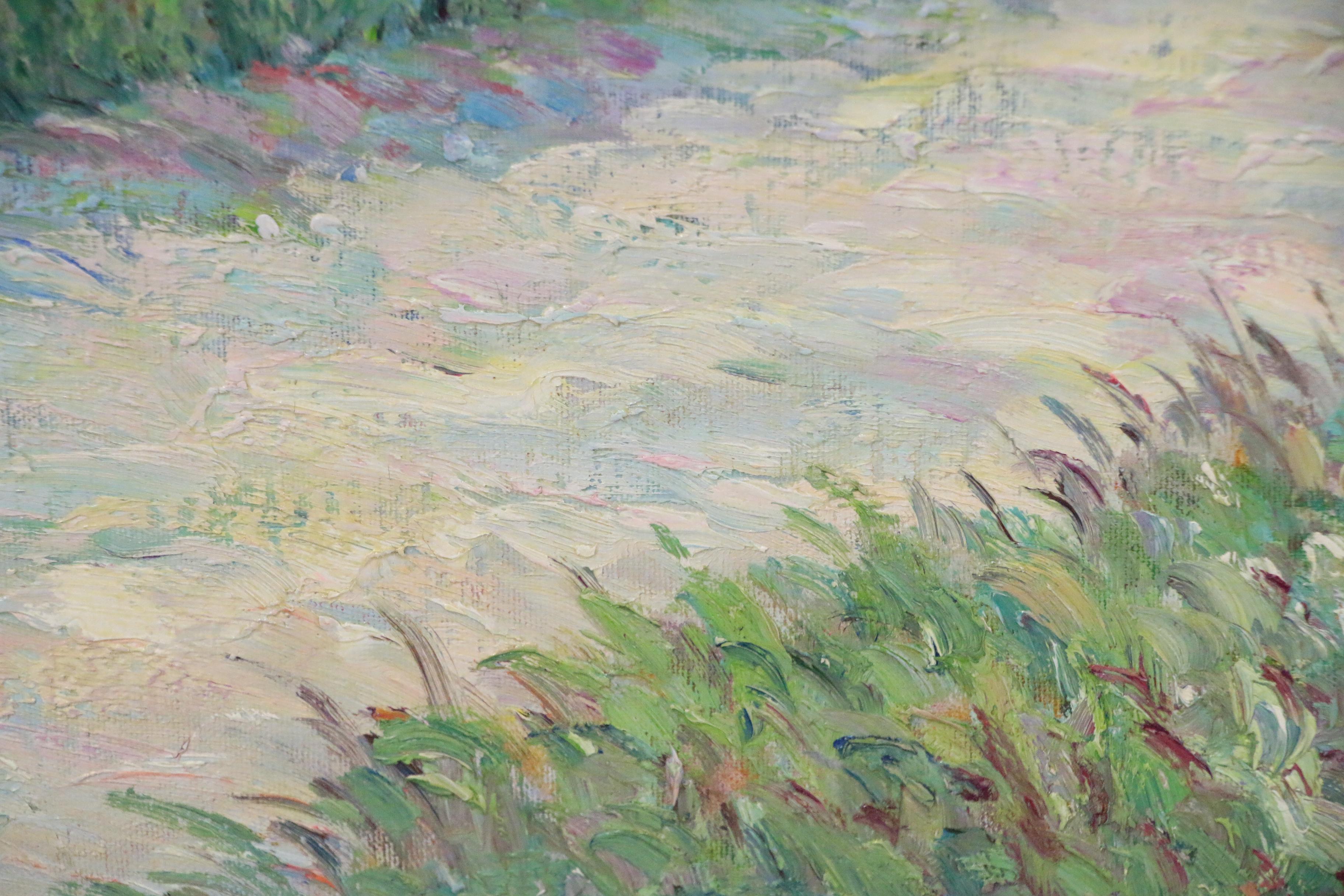 John Clymer Oil Painting after Gustave Loiseau "Farmhouse in Vaudreuil"