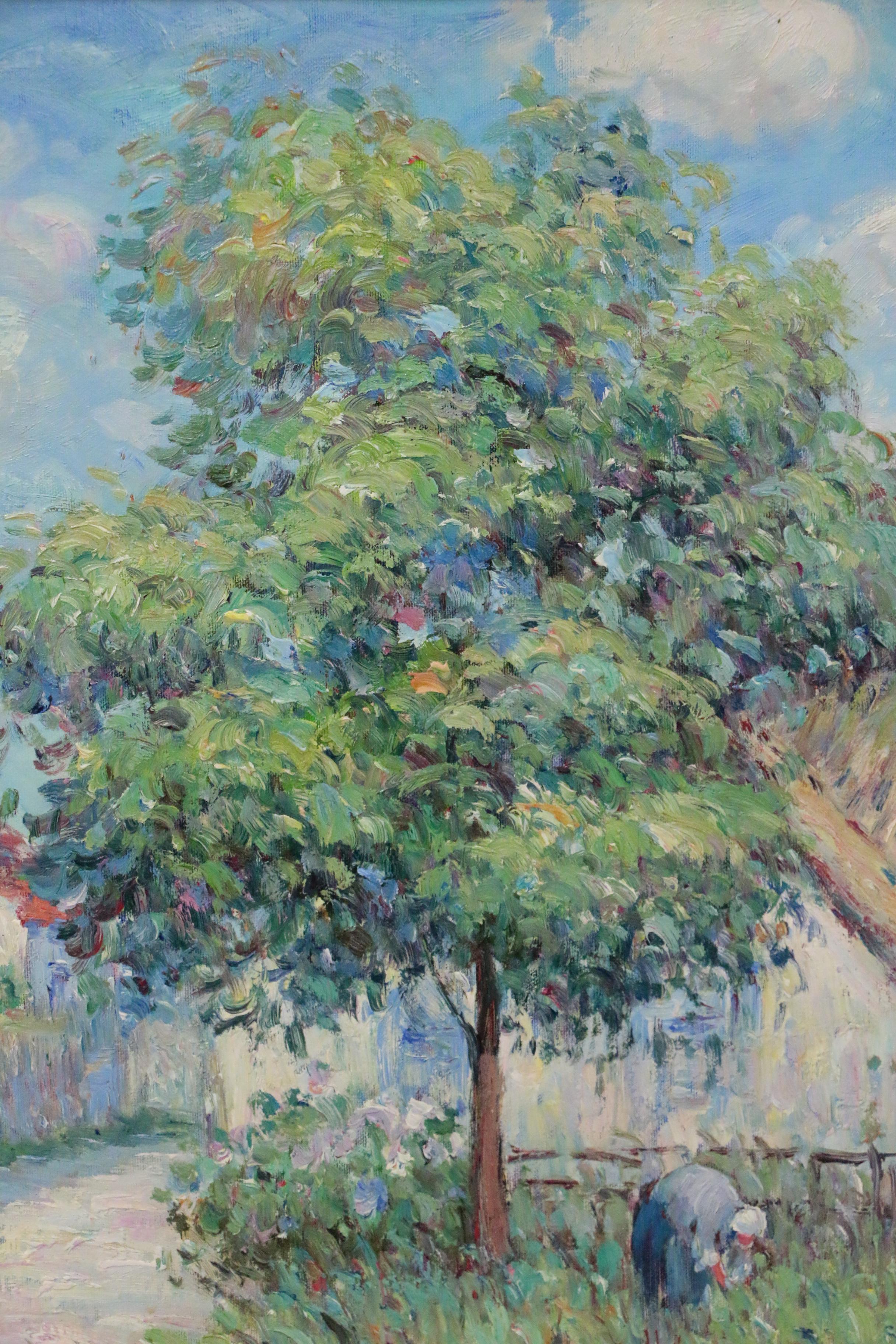 John Clymer Oil Painting after Gustave Loiseau "Farmhouse in Vaudreuil"