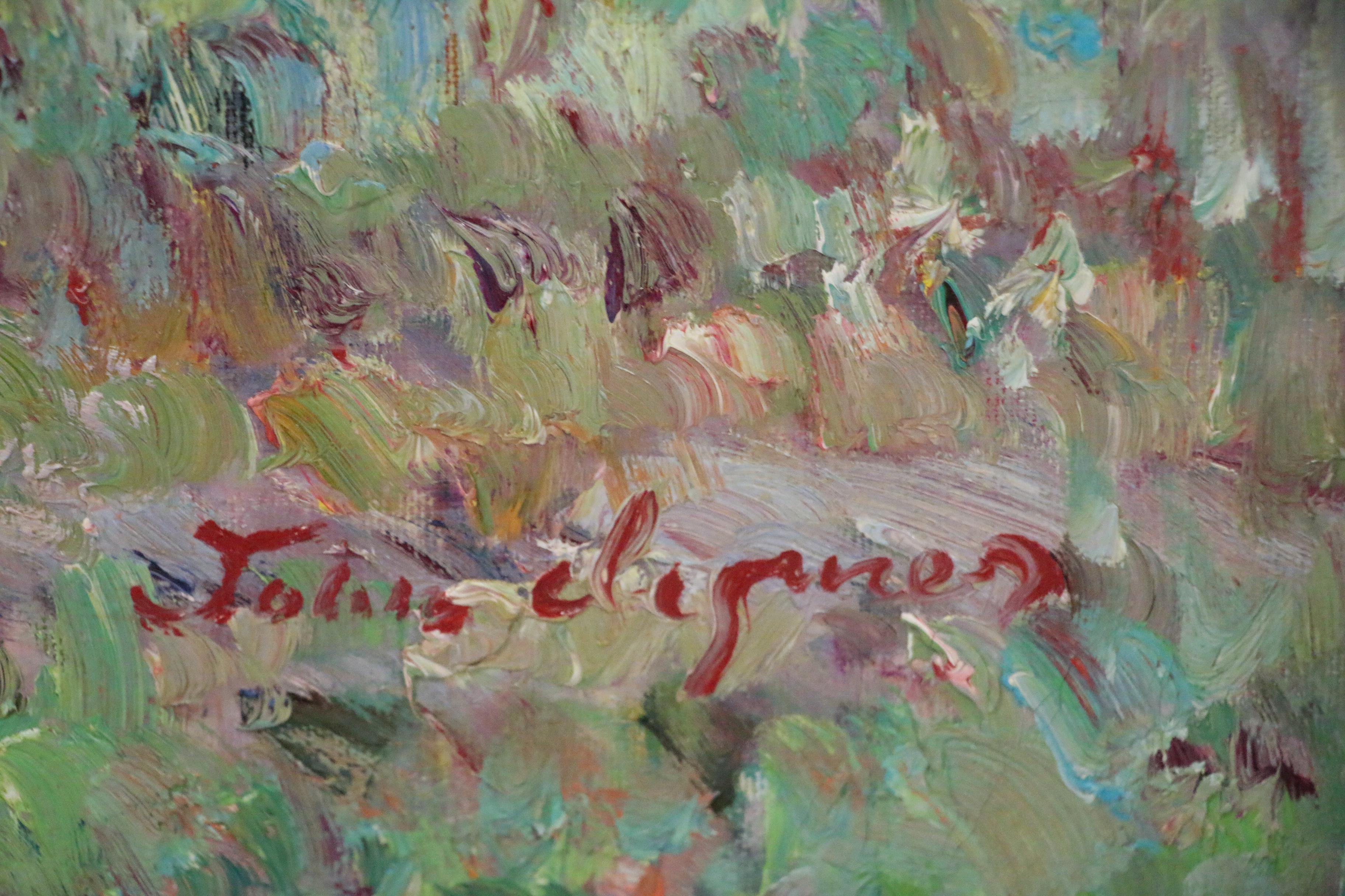 John Clymer Oil Painting after Gustave Loiseau "Farmhouse in Vaudreuil"