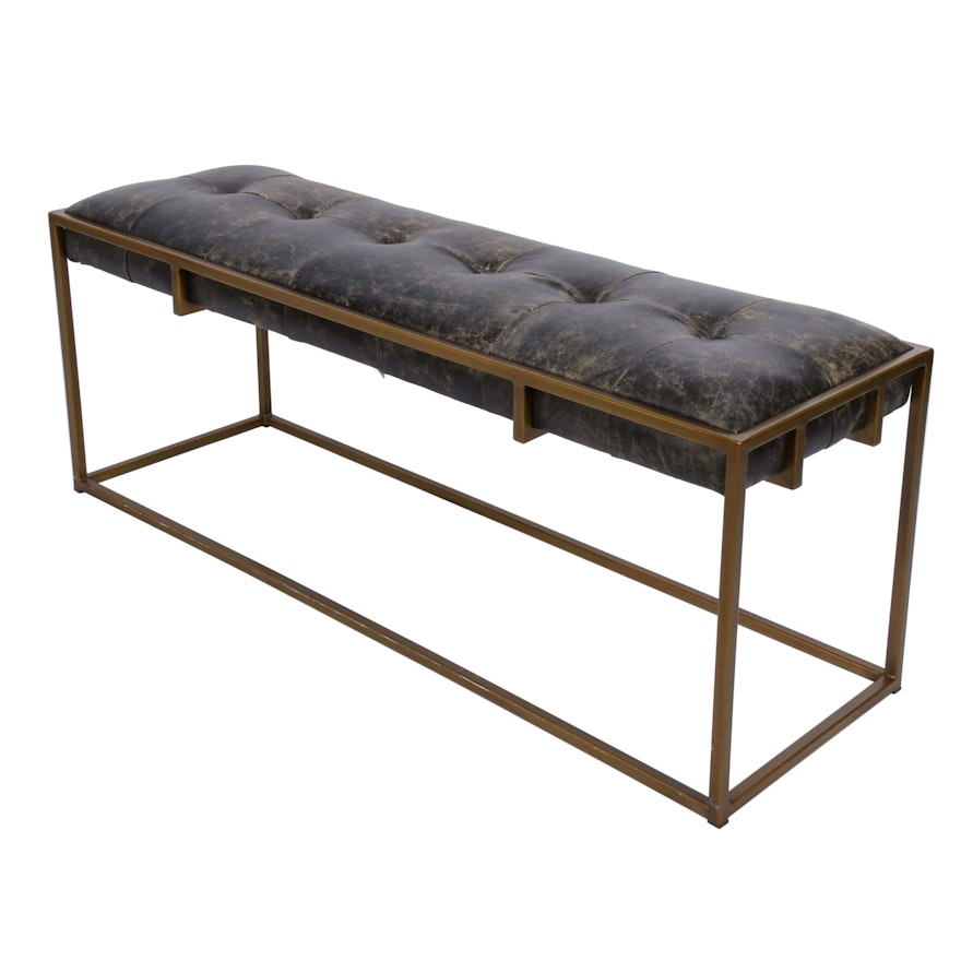 Four Hands "Oxford" Blind-Tufted Bench, Contemporary