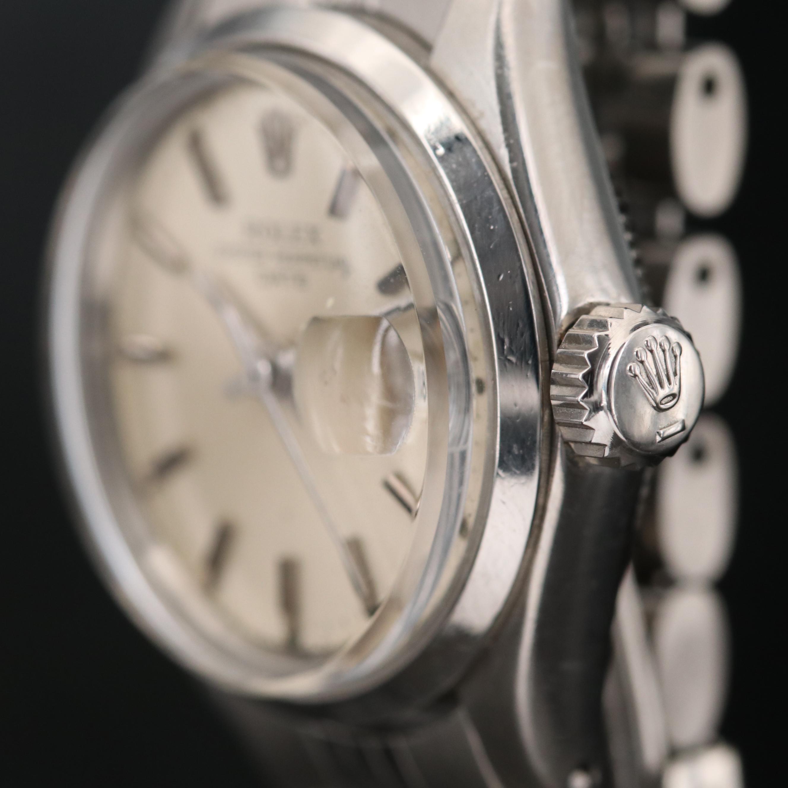 Vintage Rolex Date Stainless Steel Automatic Watch, 1970