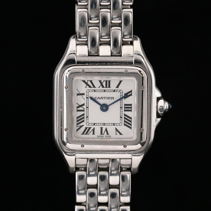 Cartier Panthere Stainless Steel Quartz Wristwatch