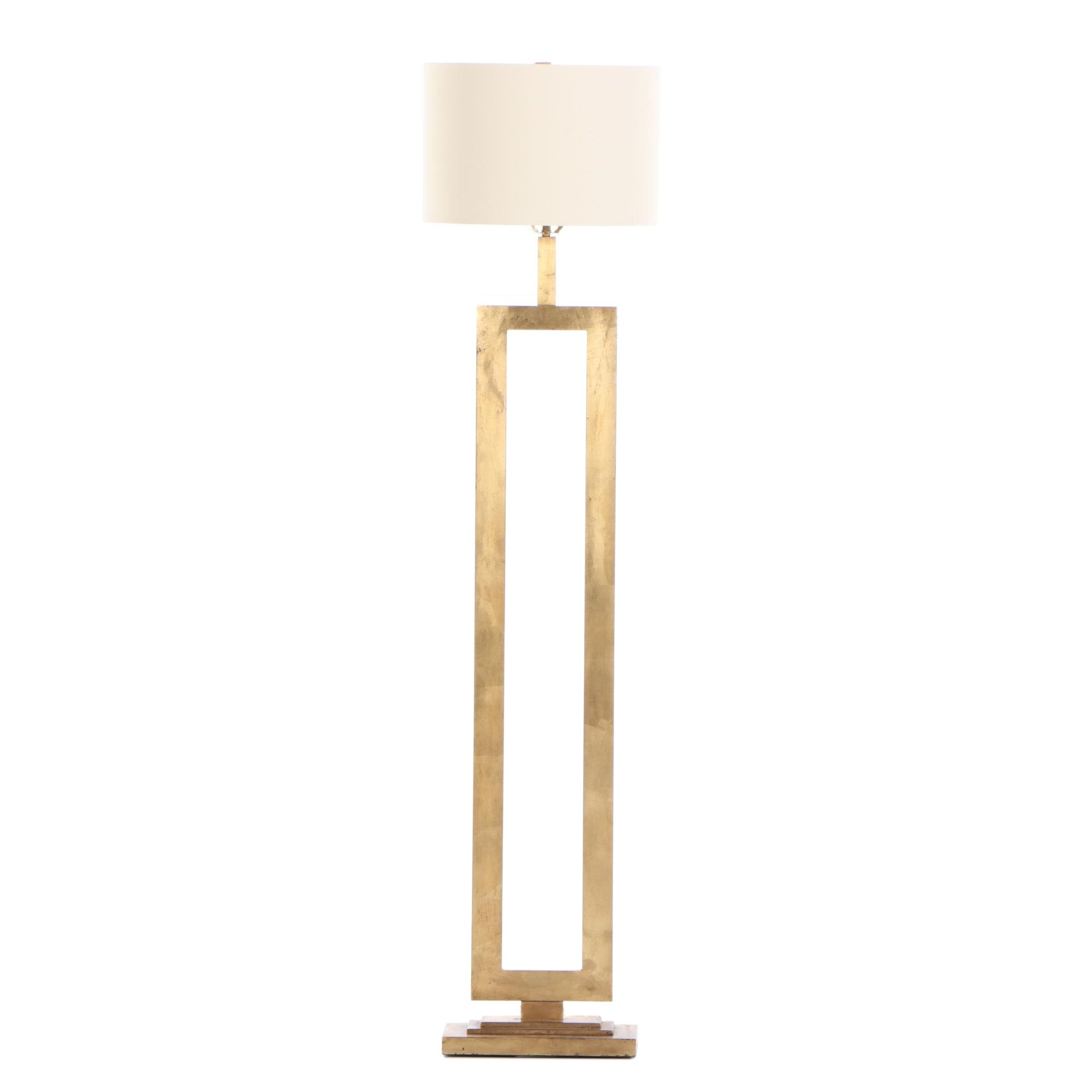 Visual Comfort Gild Metal Floor Lamp designed by Suzanne Kasler