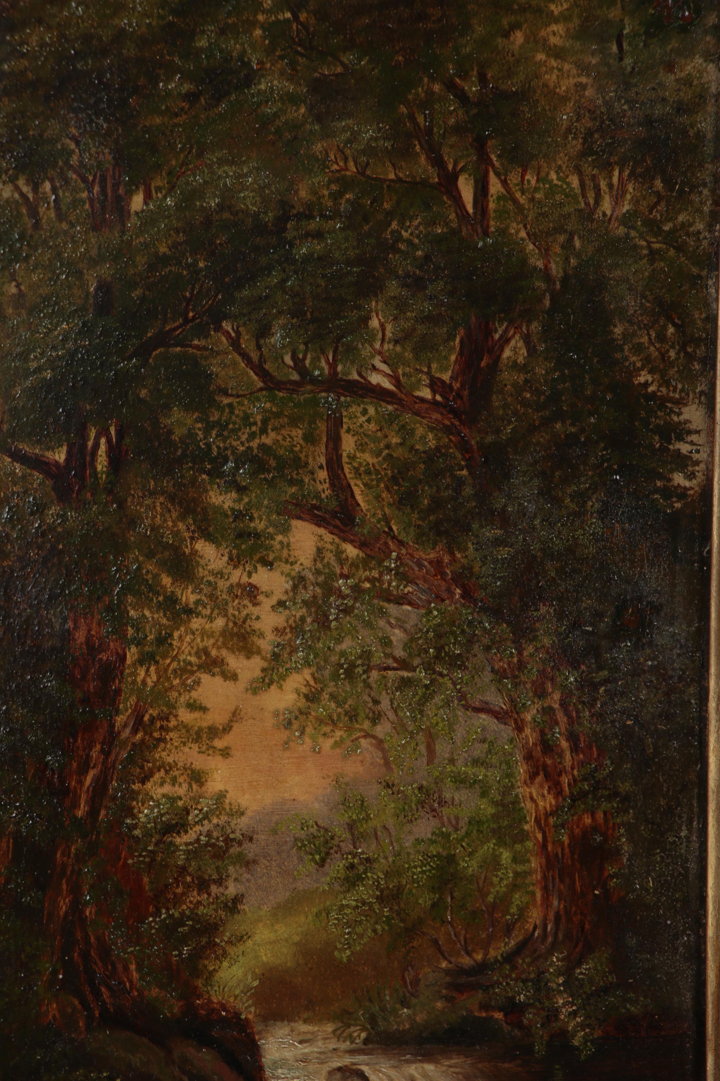 John Zang Riverscape Oil Painting