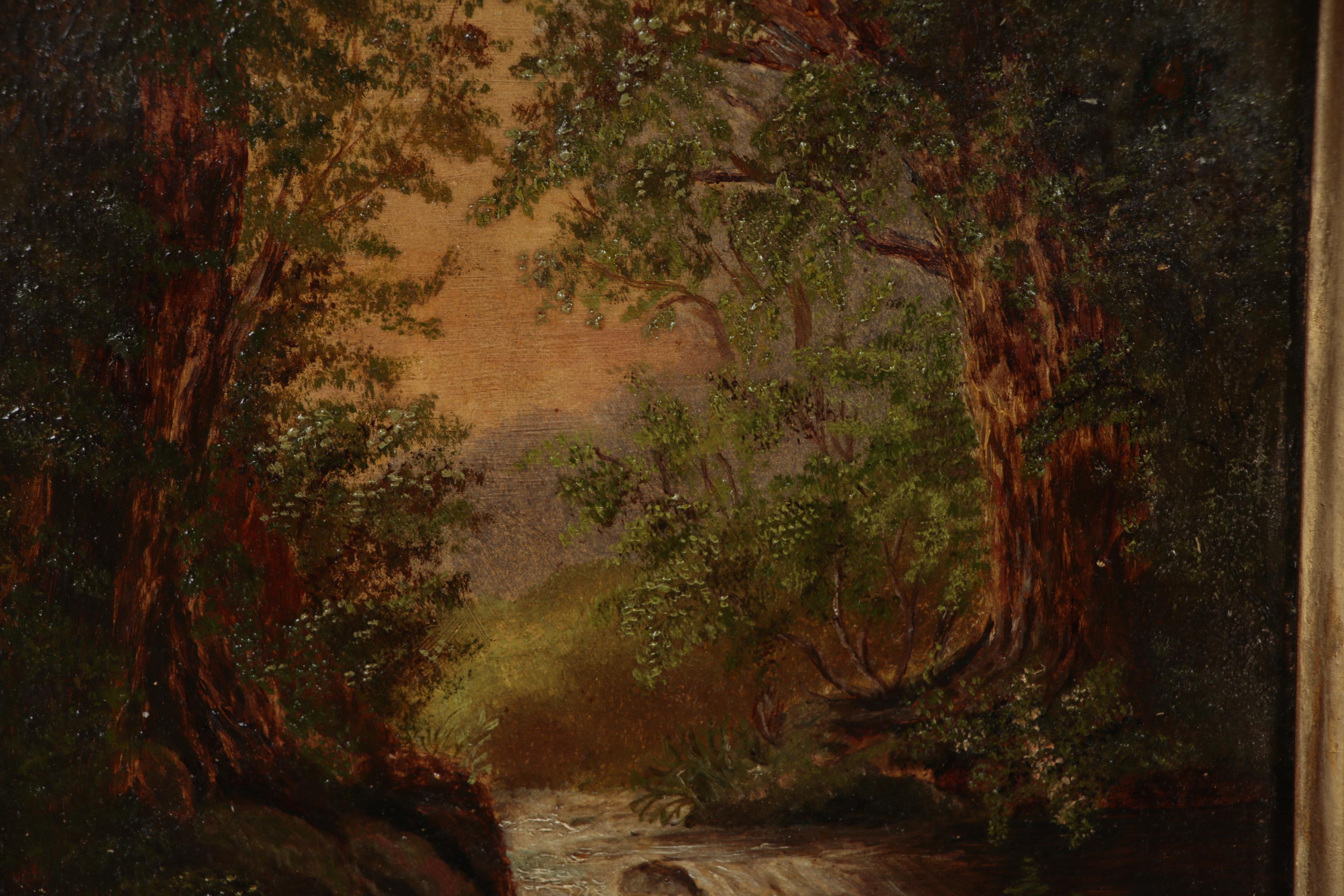 John Zang Riverscape Oil Painting