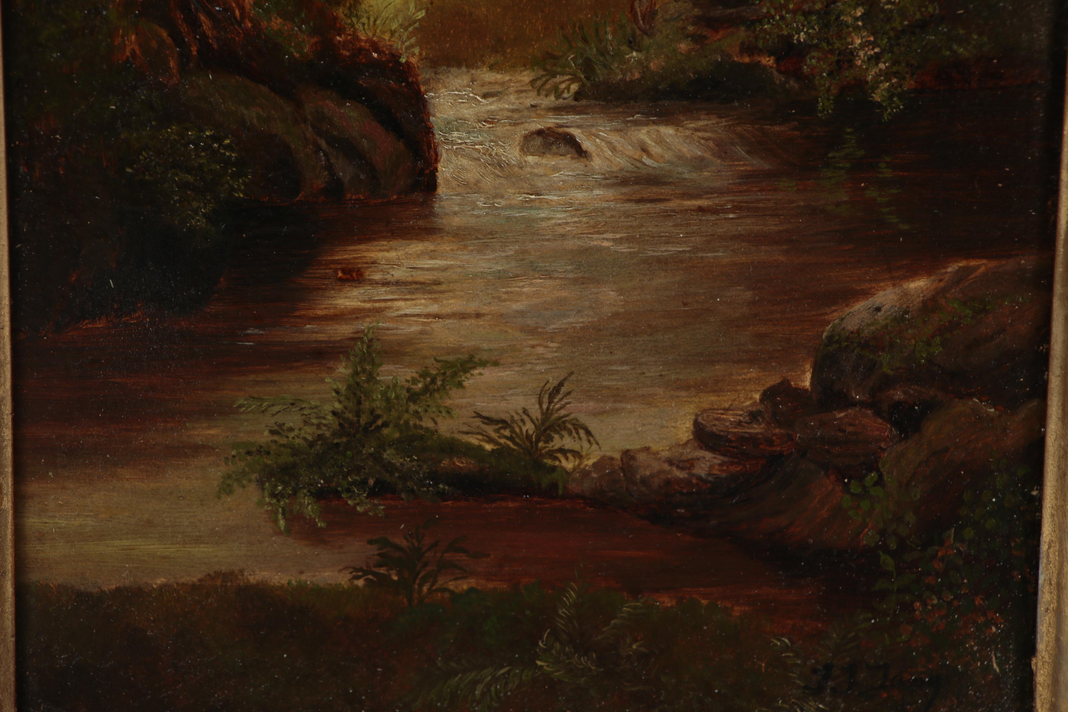 John Zang Riverscape Oil Painting