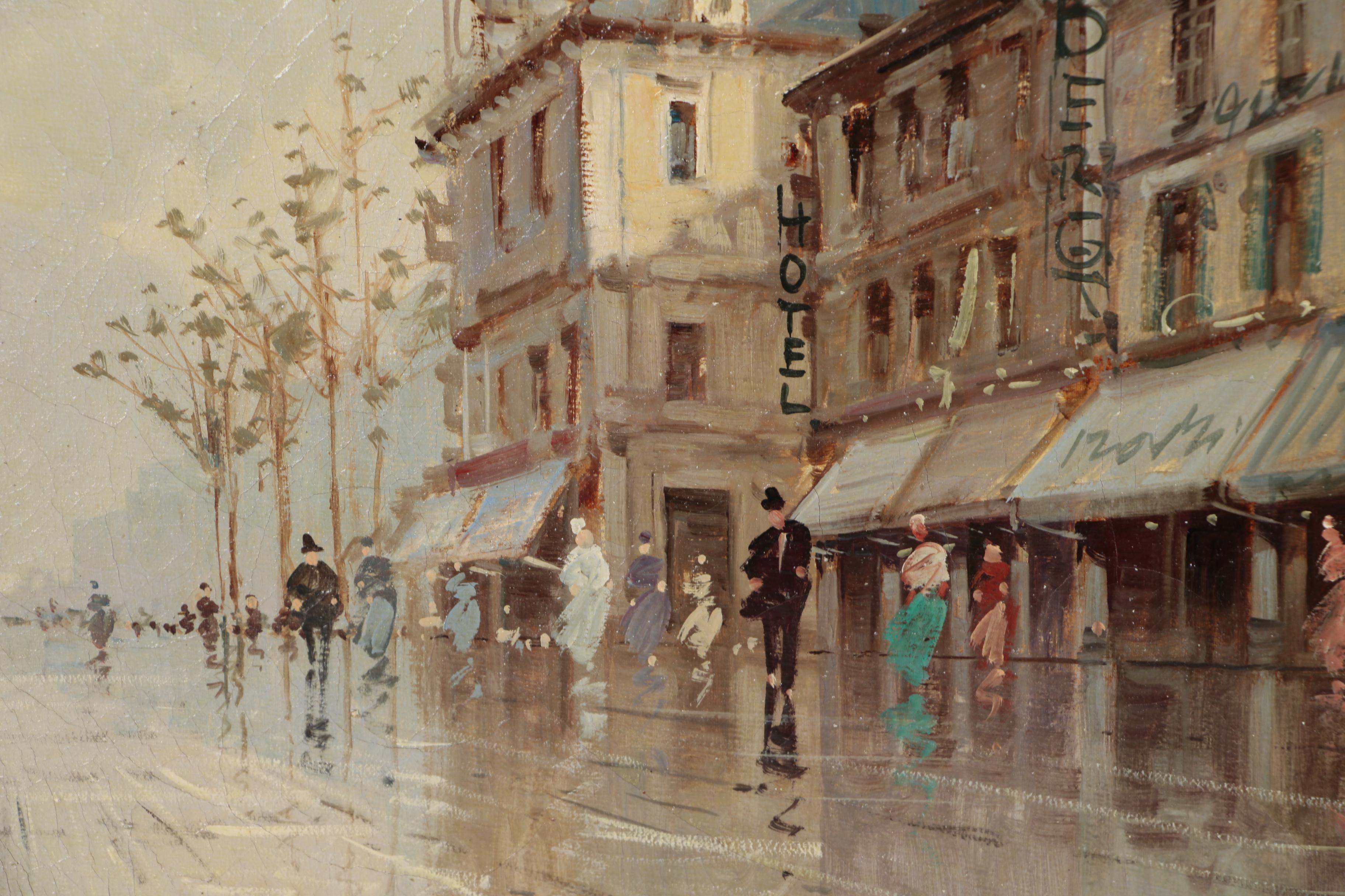 Aldo Marangoni Cityscape Oil Painting