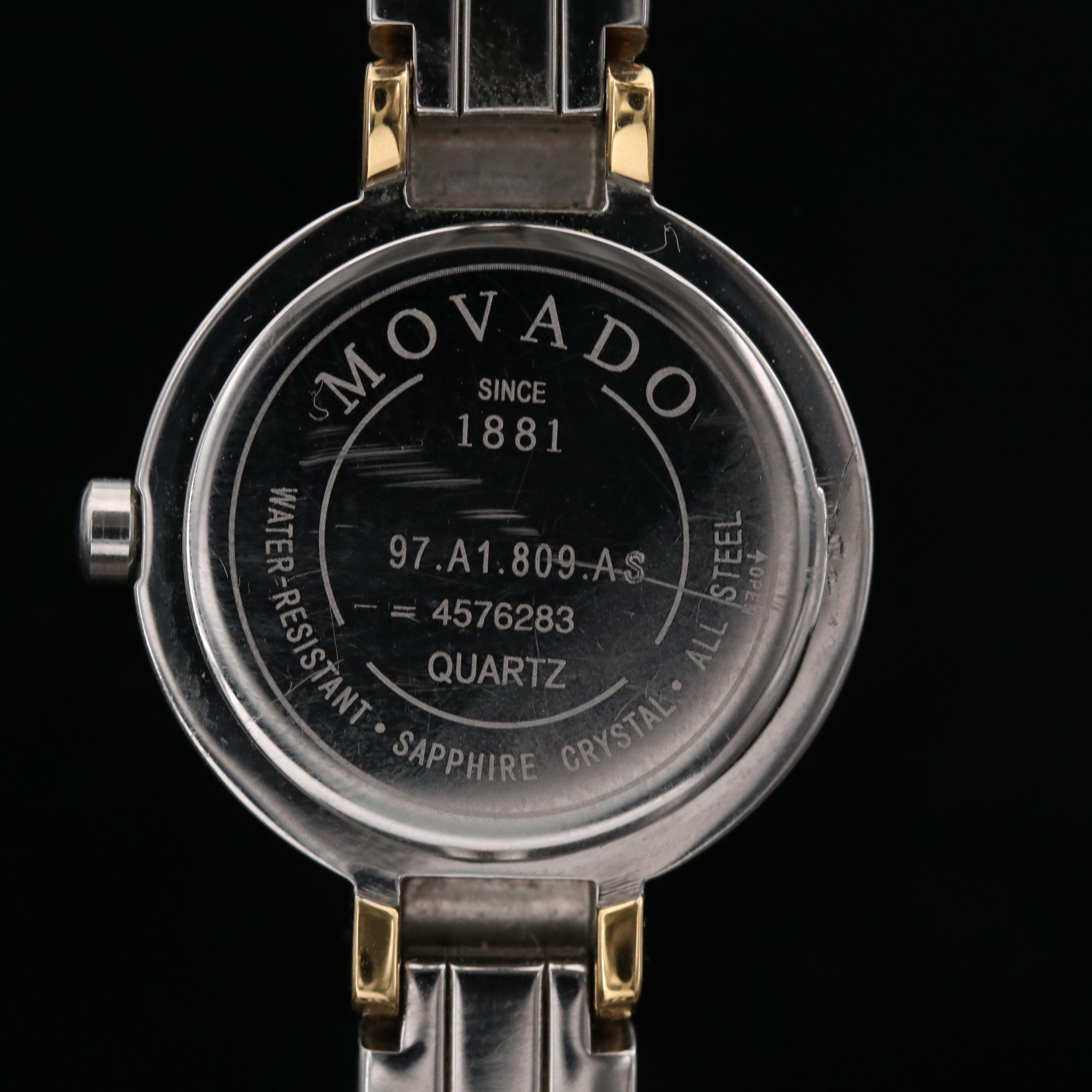 Movado Harmony Diamond Two Tone Watch