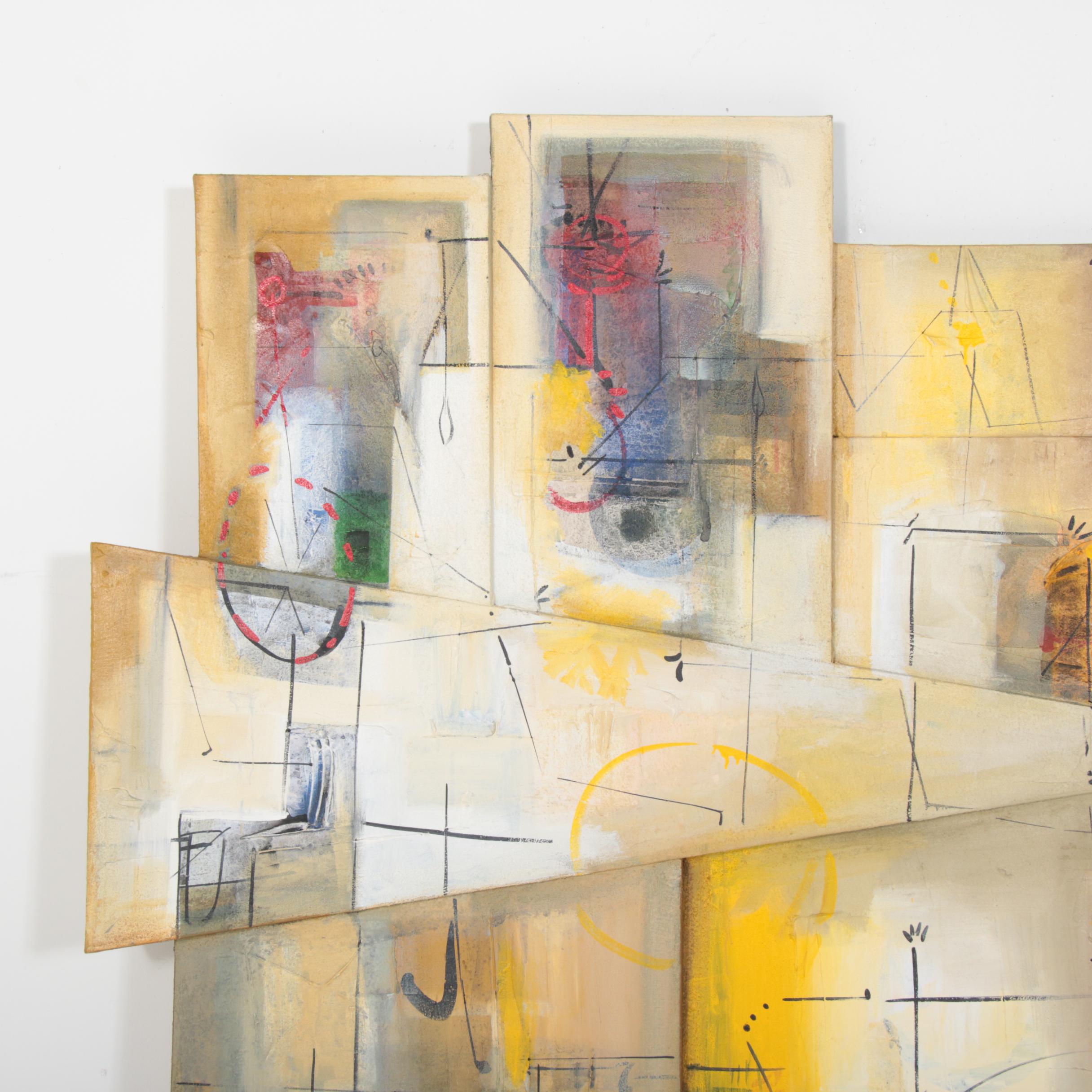 Antonio Carreño Monumental Mixed Media Painting