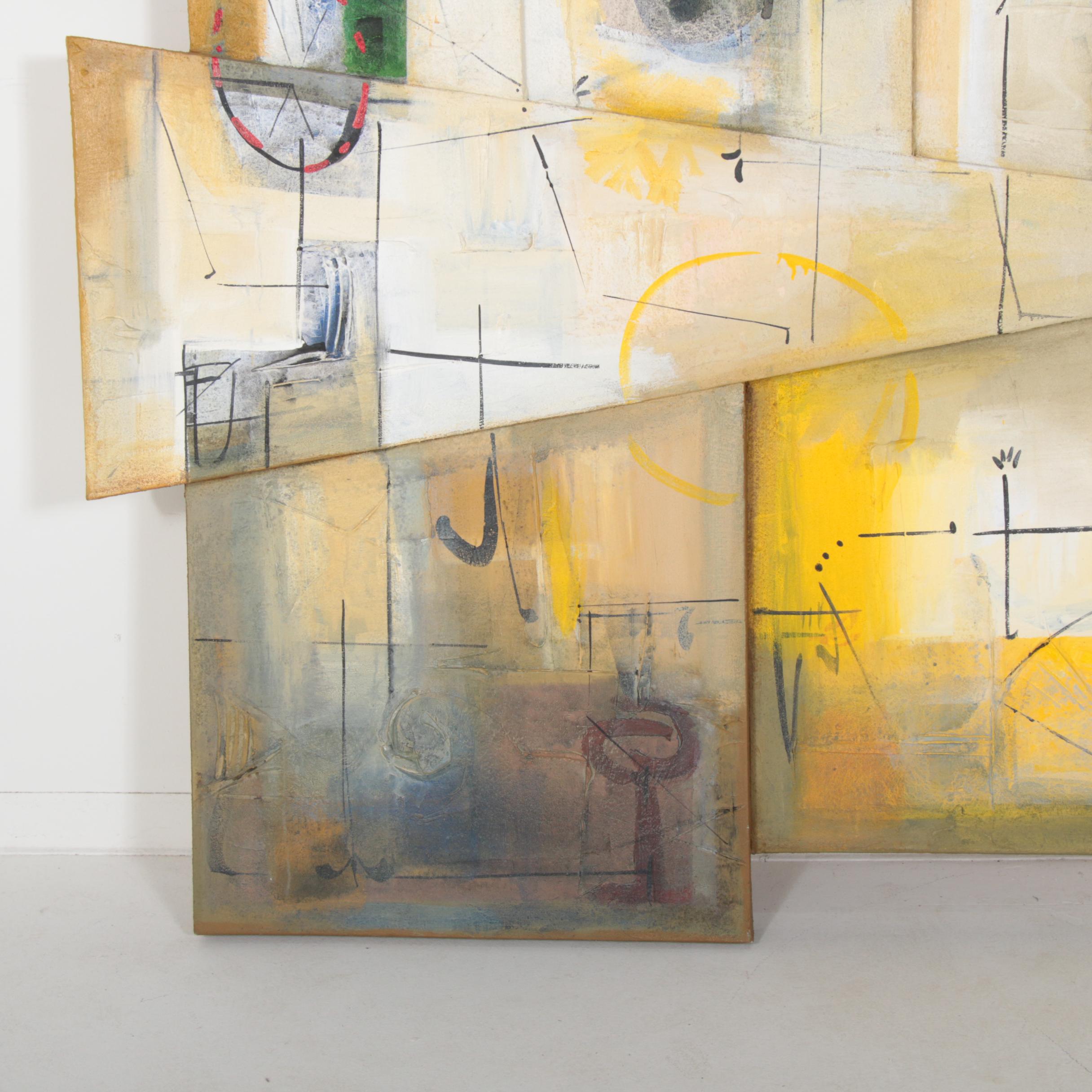 Antonio Carreño Monumental Mixed Media Painting