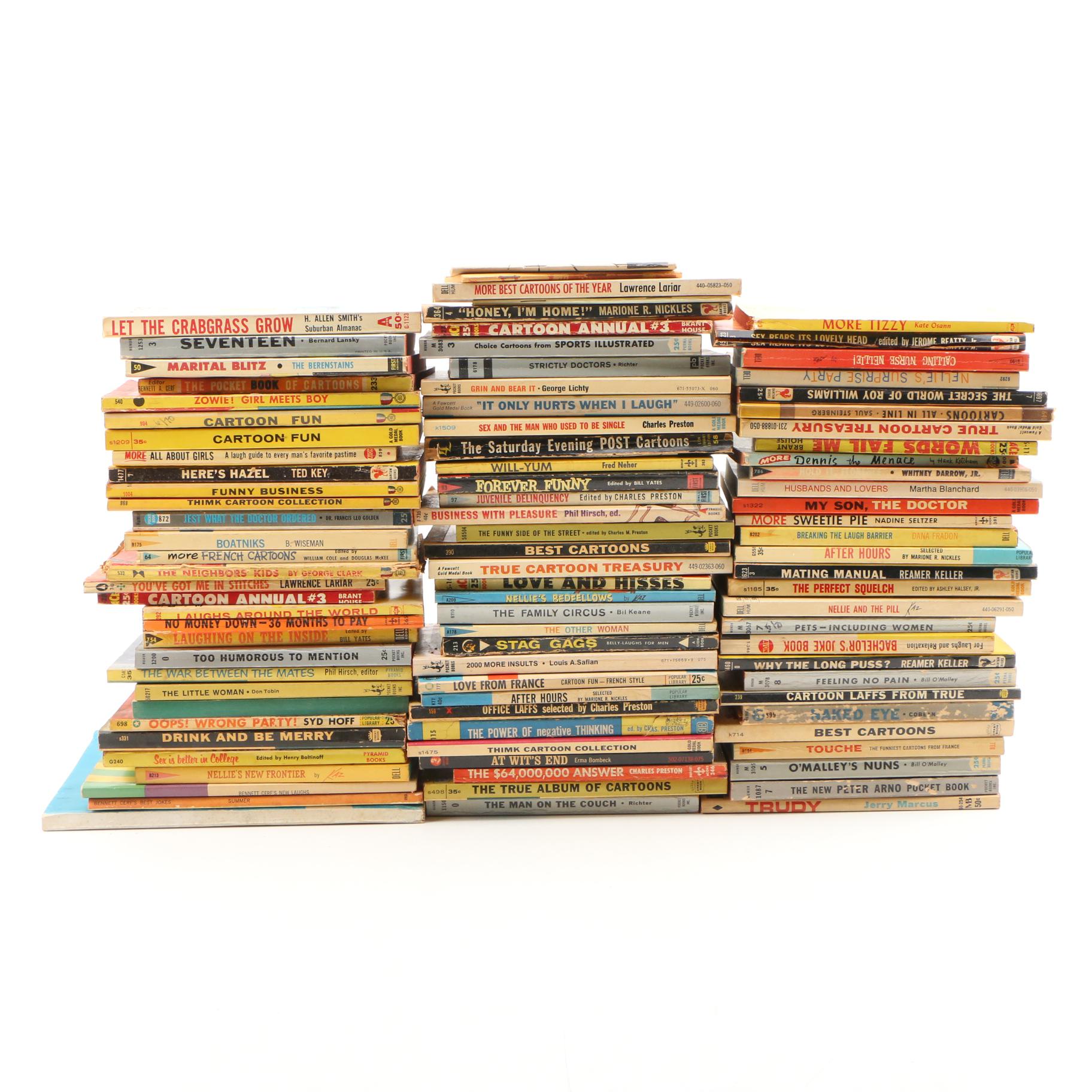 1961 "Bennett Cerf's New Laughs" and Other Humor Paperback Books