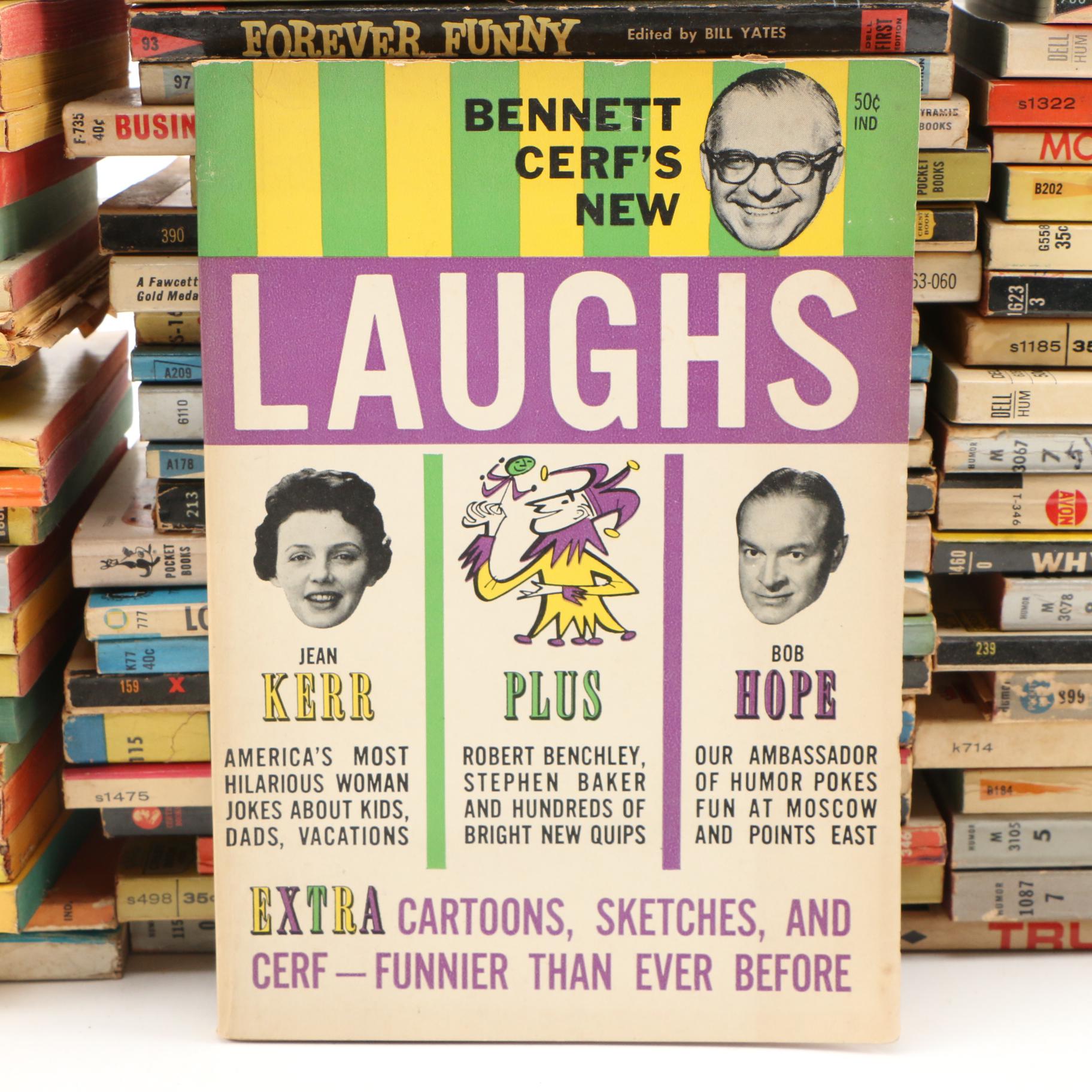 1961 "Bennett Cerf's New Laughs" and Other Humor Paperback Books