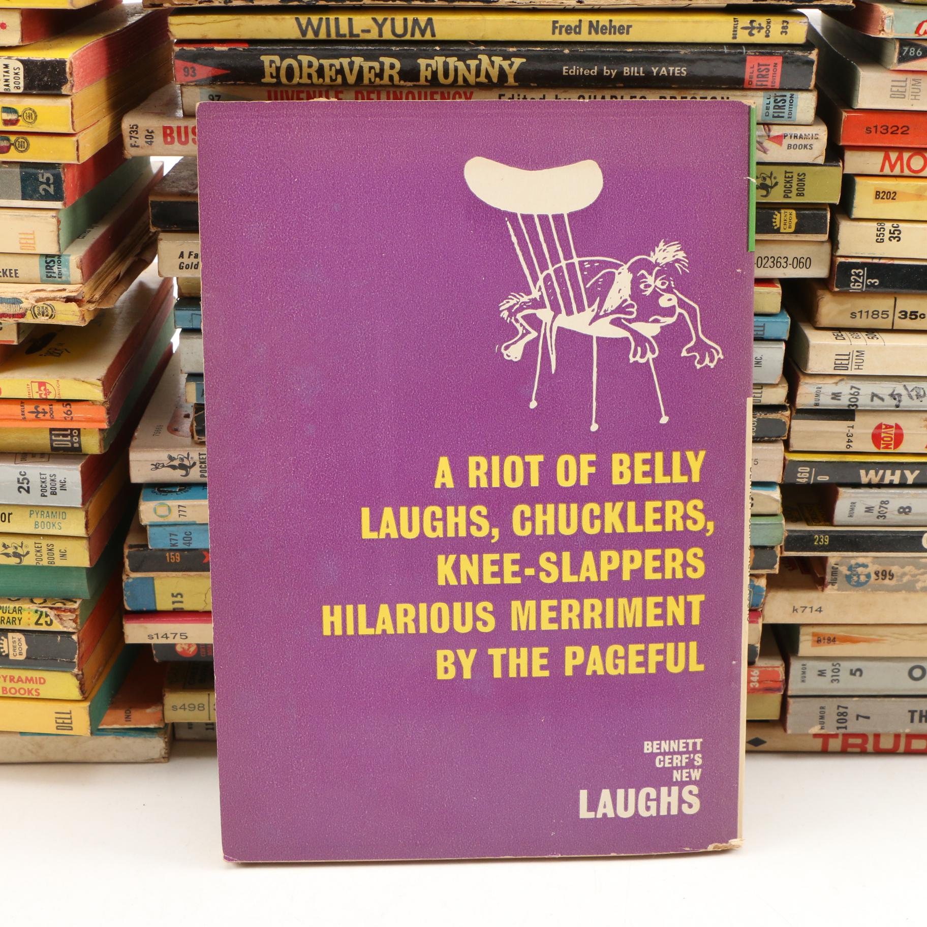 1961 "Bennett Cerf's New Laughs" and Other Humor Paperback Books