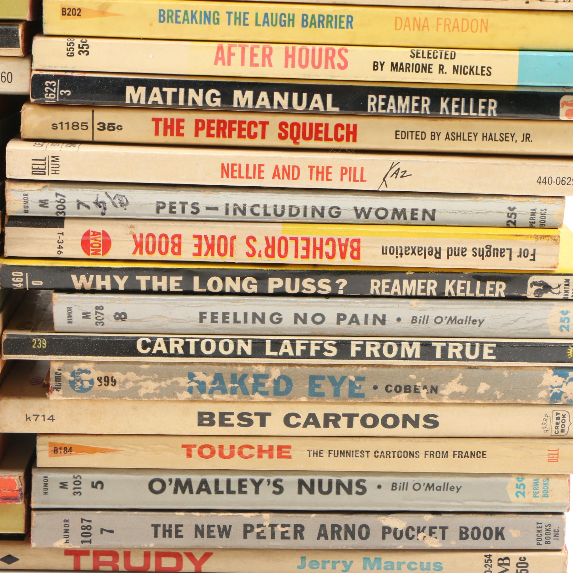 1961 "Bennett Cerf's New Laughs" and Other Humor Paperback Books