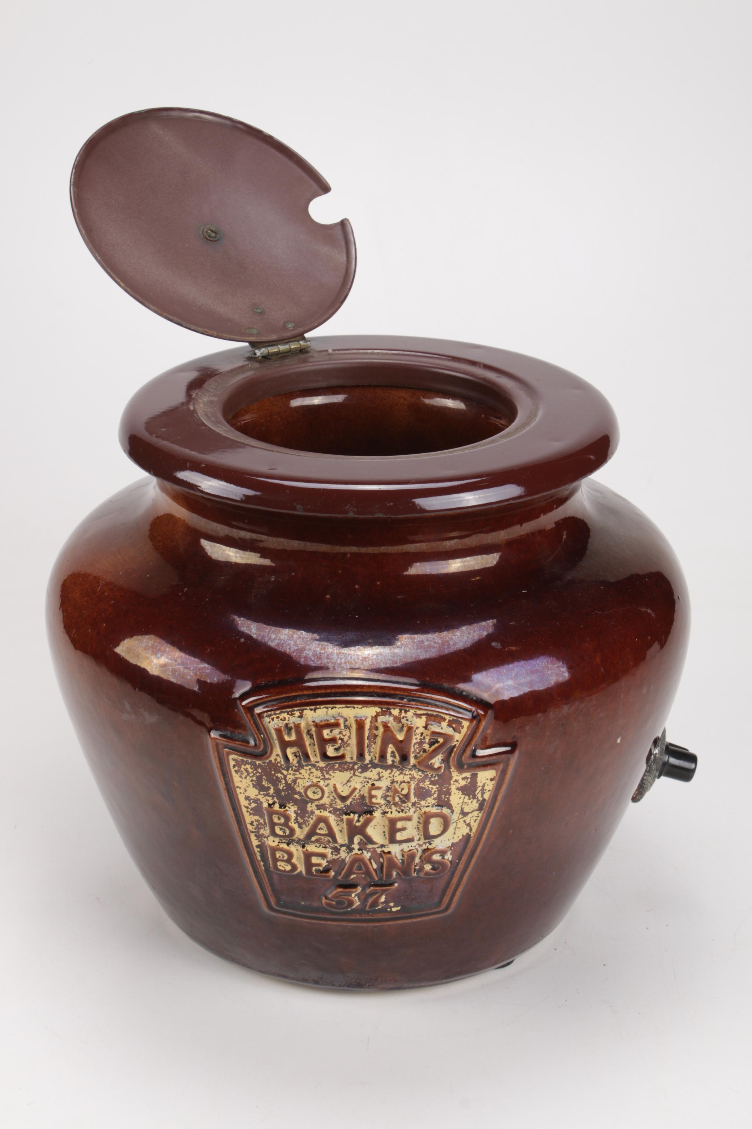 Heinz Oven Baked Beans Ceramic Electric Bean Pot with Lid