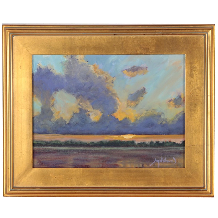 Jay Wilford Landscape Oil Painting "Gulf Sunset"