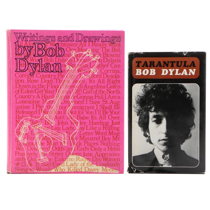 First Edition "Tarantula" and "Writings and Drawings" by Bob Dylan