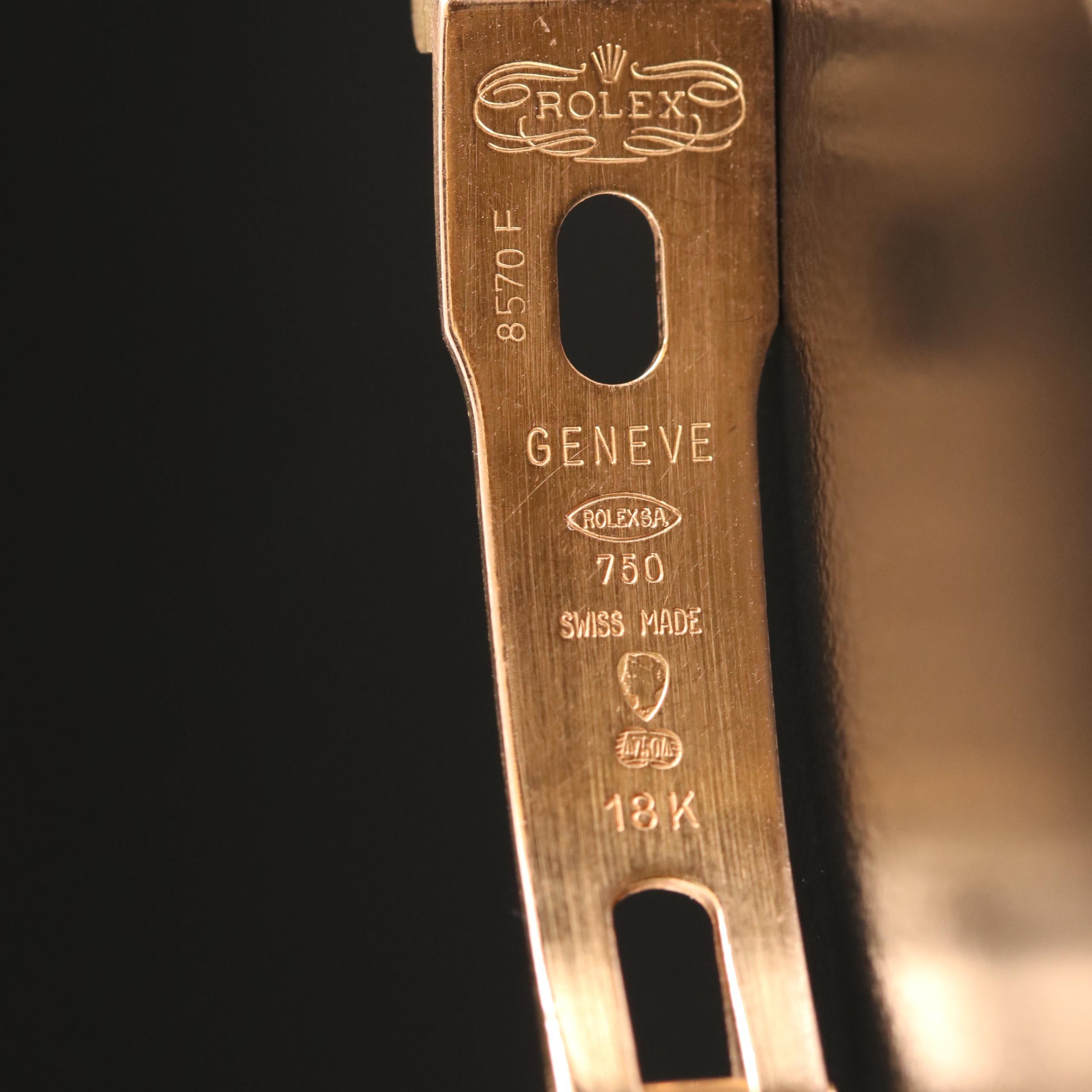 Rolex Datejust 18K Gold Diamond Dial and Bezel Automatic Watch, 1984