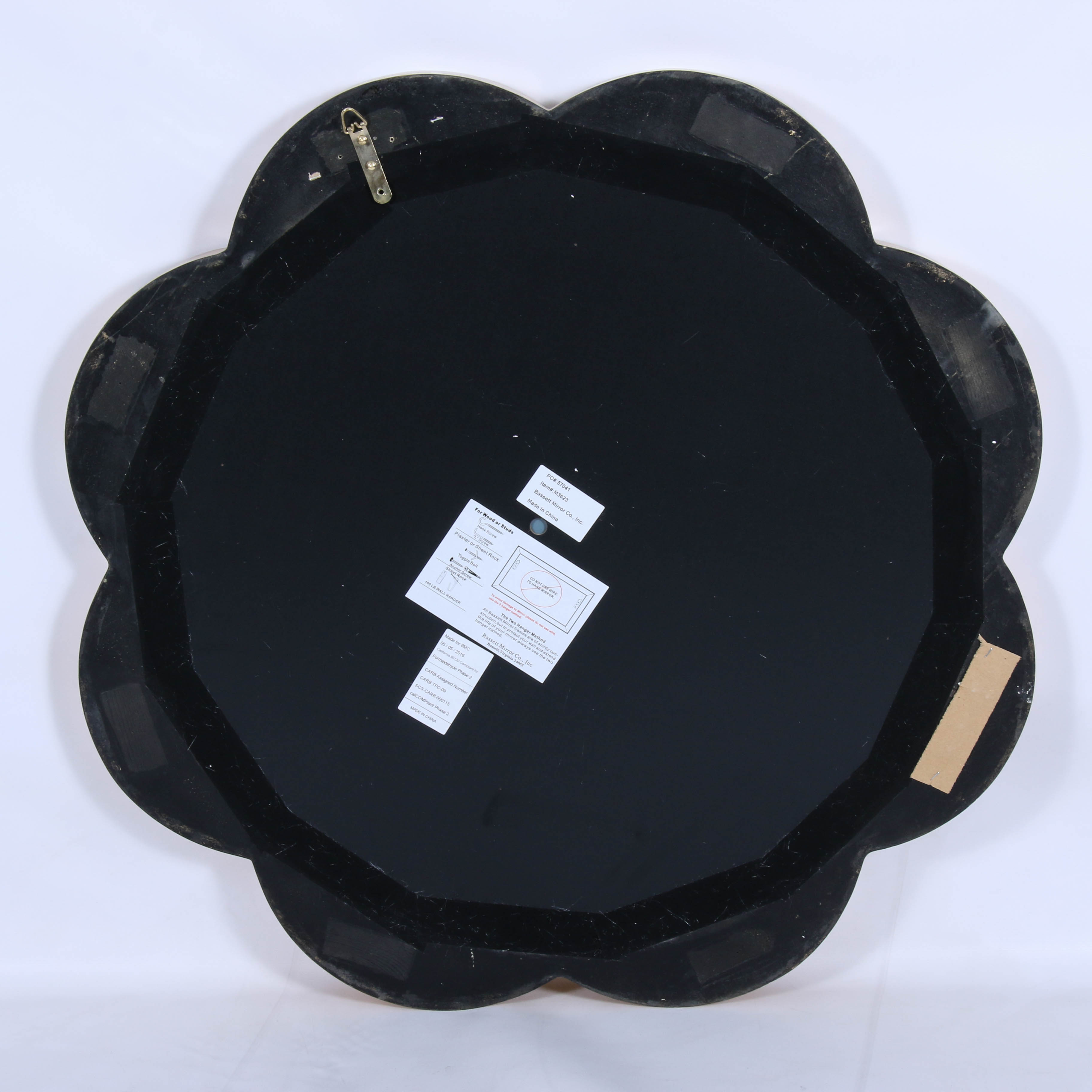 Bassett Furniture Modern Flower-Shaped Wall Mirror