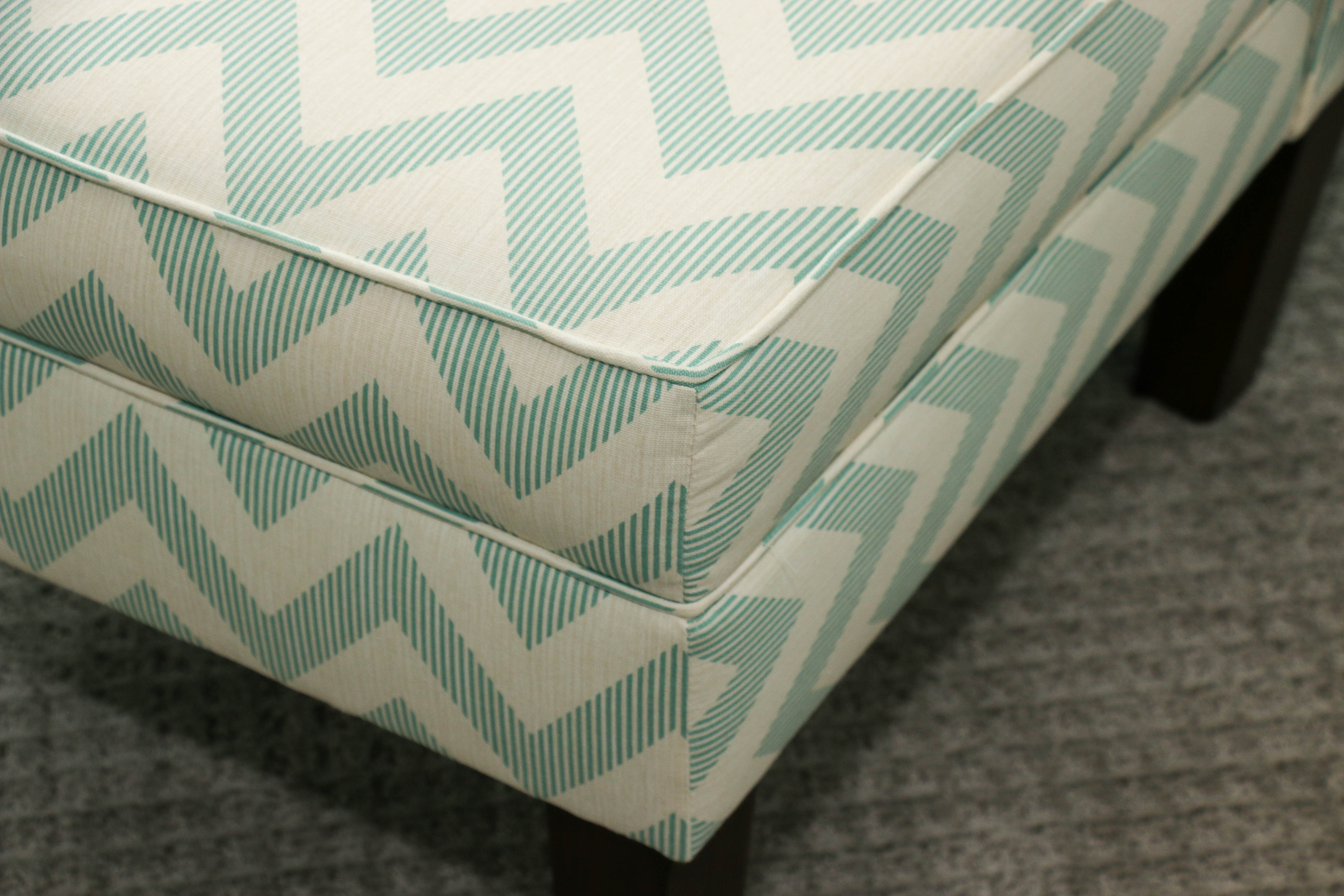 Chevron Stripe Side Chair, Contemporary