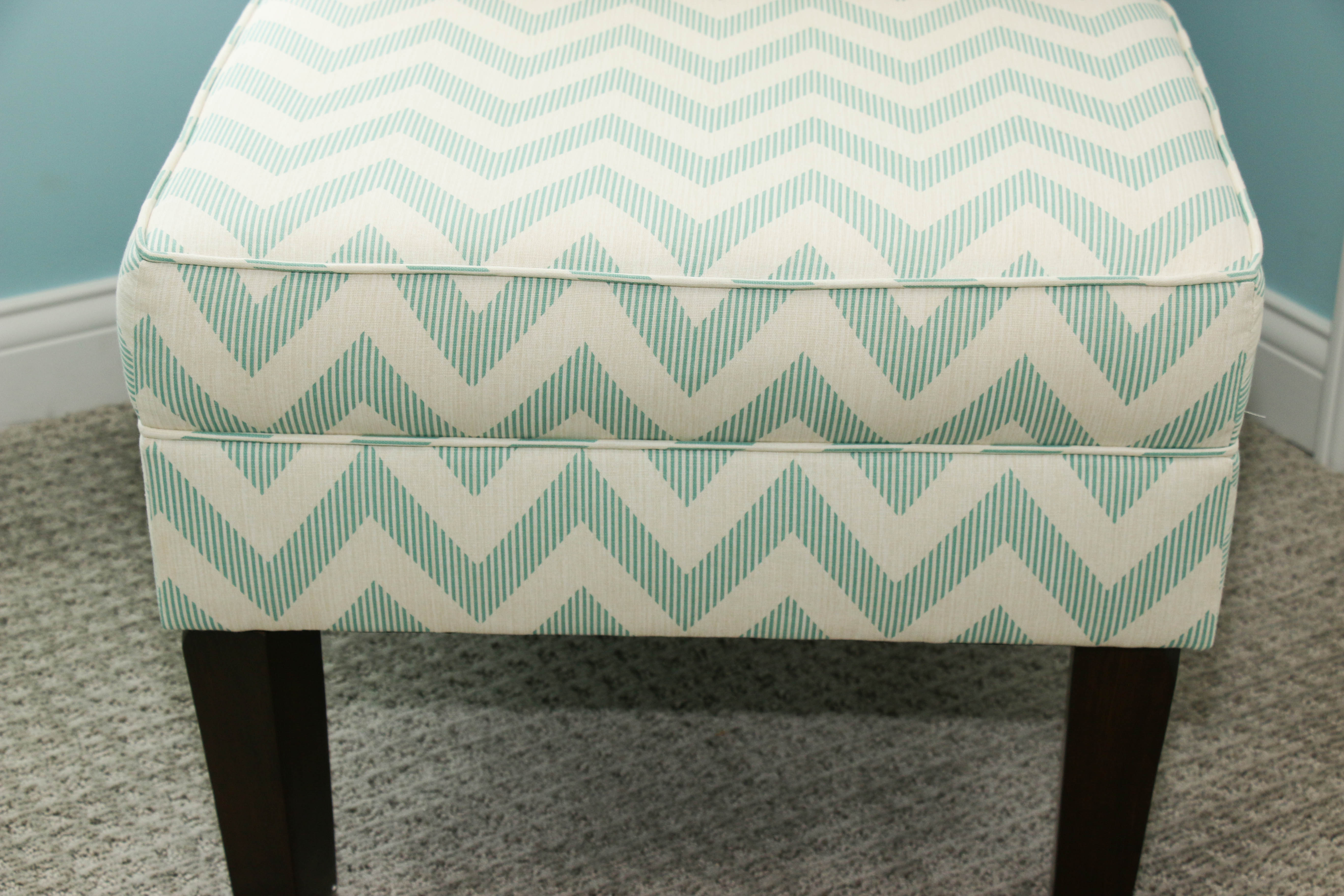 Chevron Stripe Side Chair, Contemporary