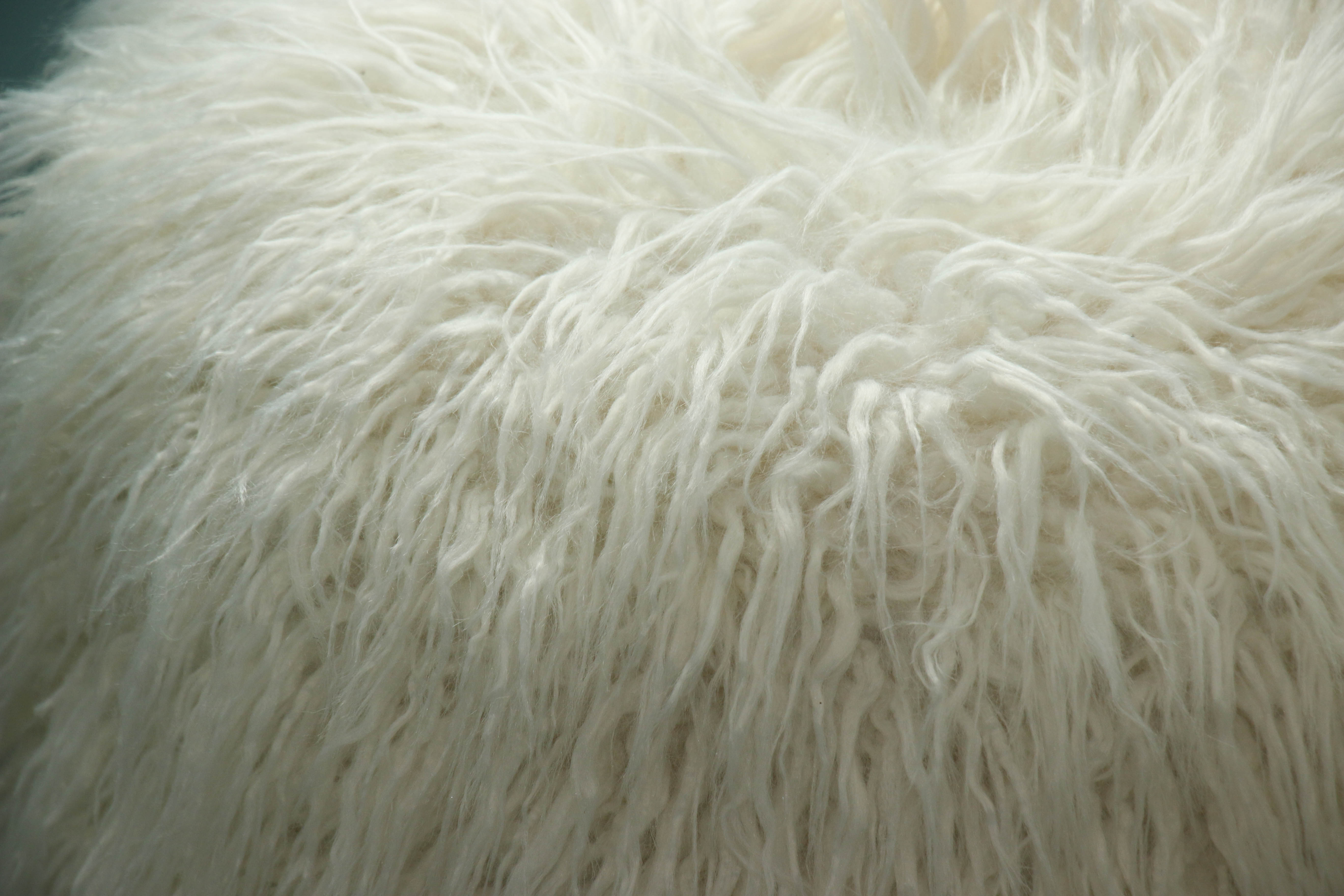 Faux Fur Accent Stools