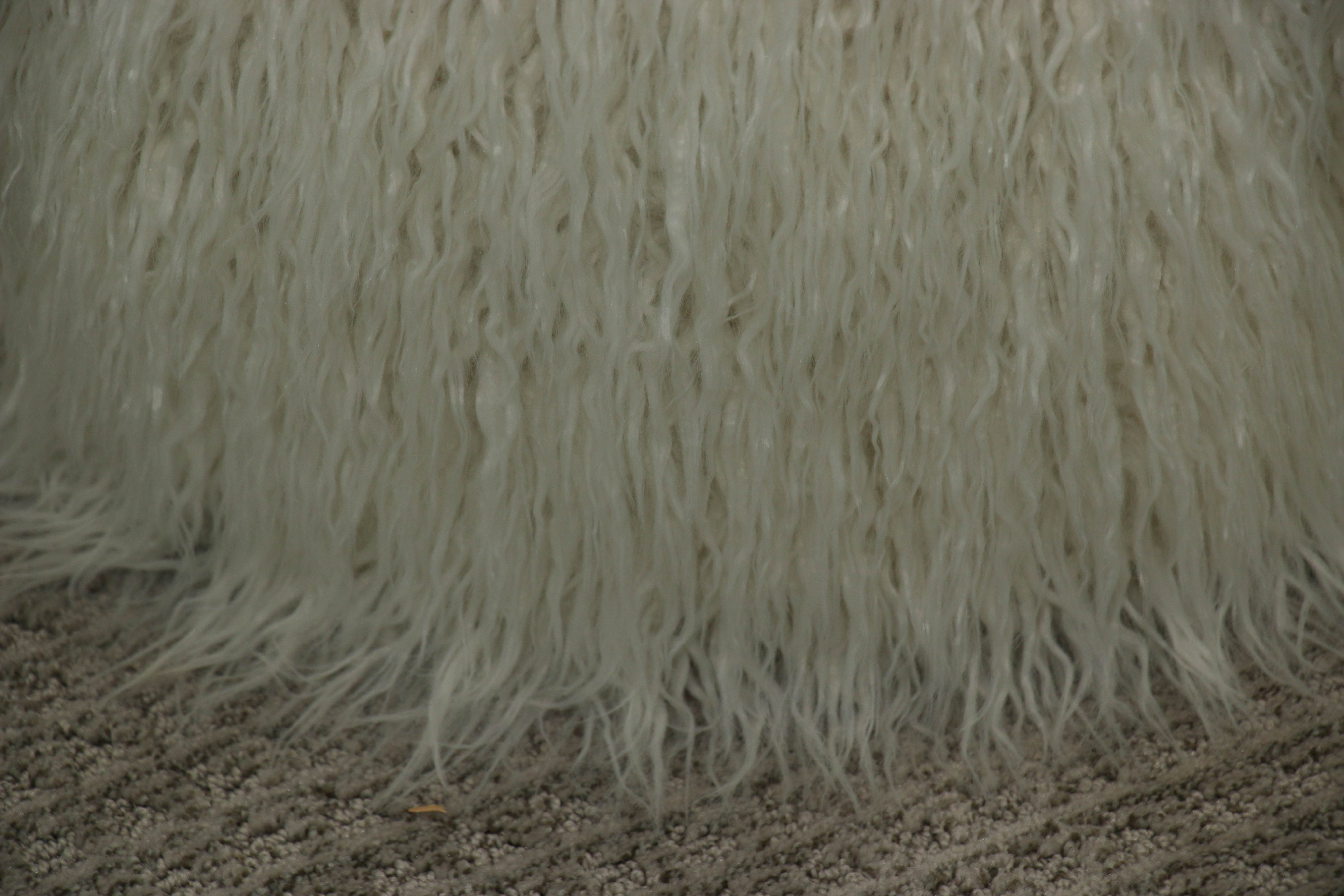 Faux Fur Accent Stools