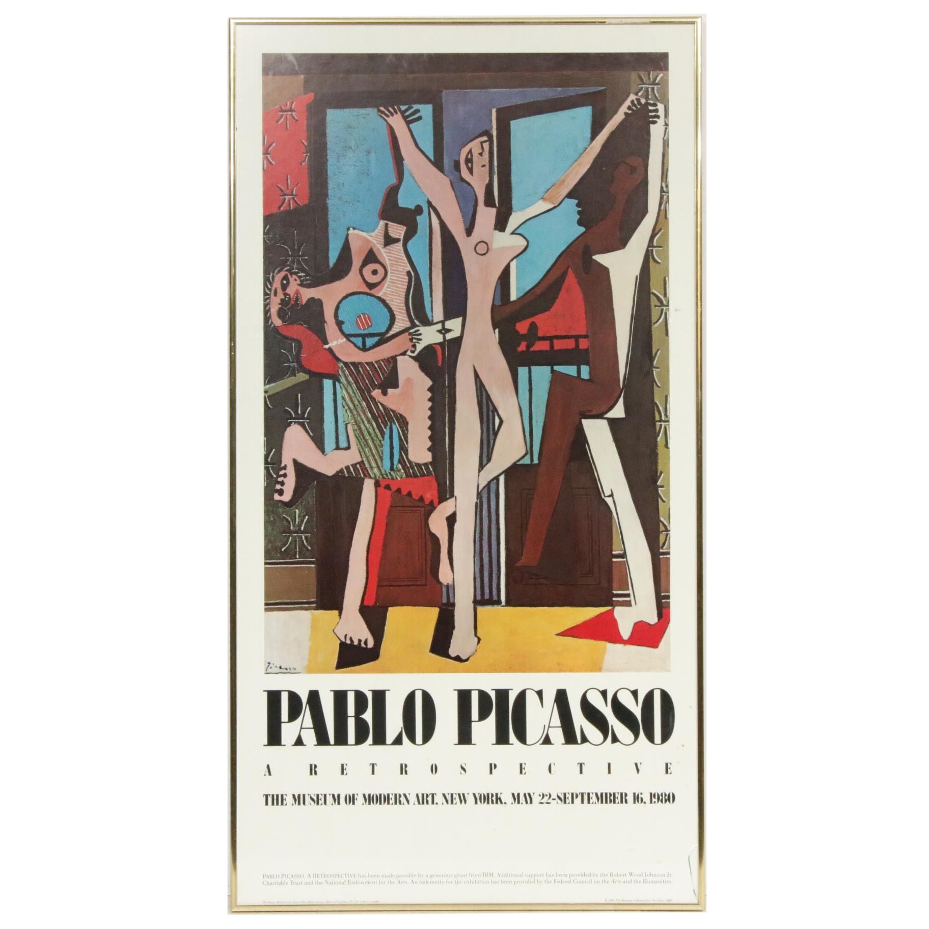 Museum of Modern Art Exhibition Poster "Pablo Picasso: A Retrospective", 1980
