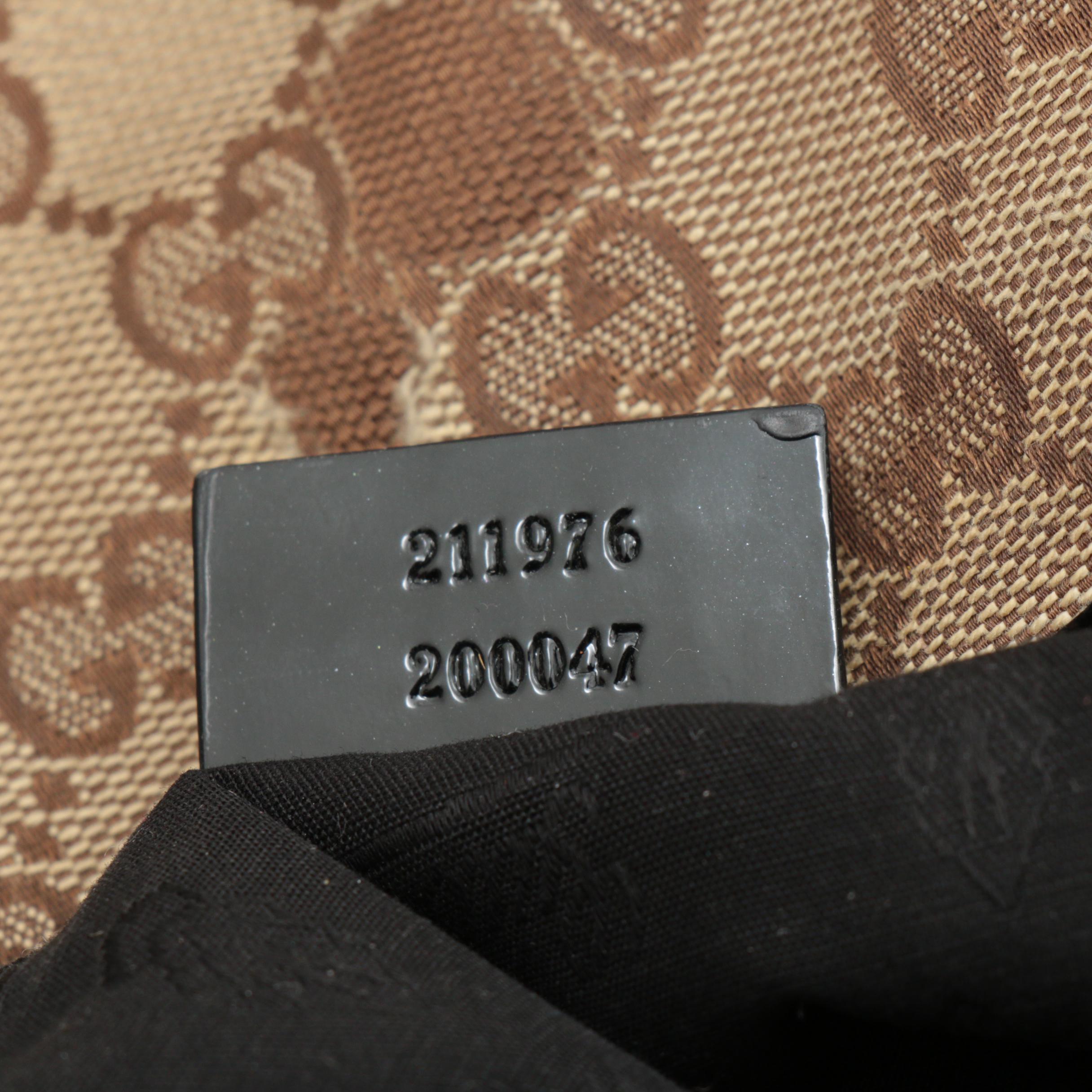 Gucci GG Supreme Canvas Tote Trimmed in Black Patent Leather, Vintage