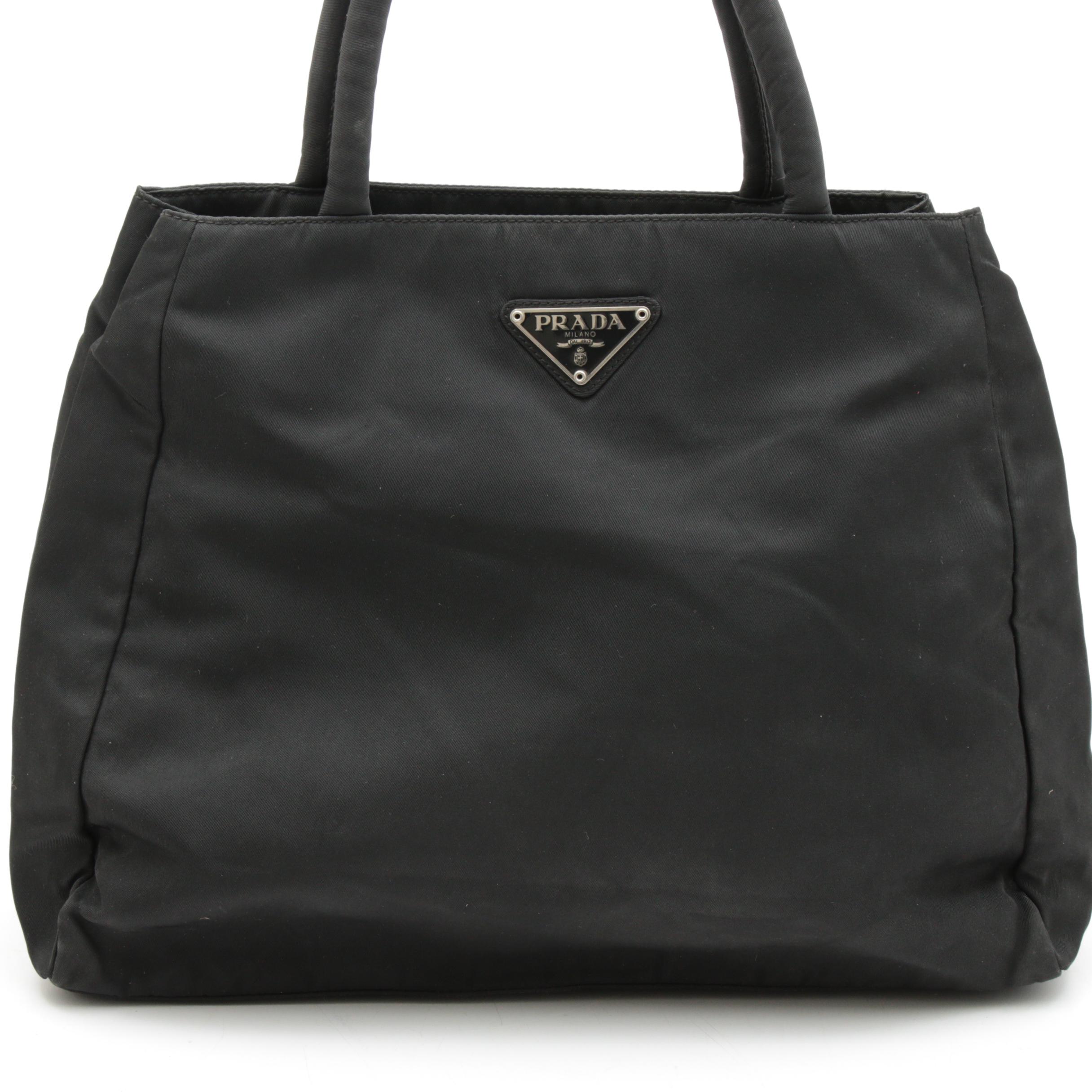 Prada Black Tessuto Nylon Shoulder Bag
