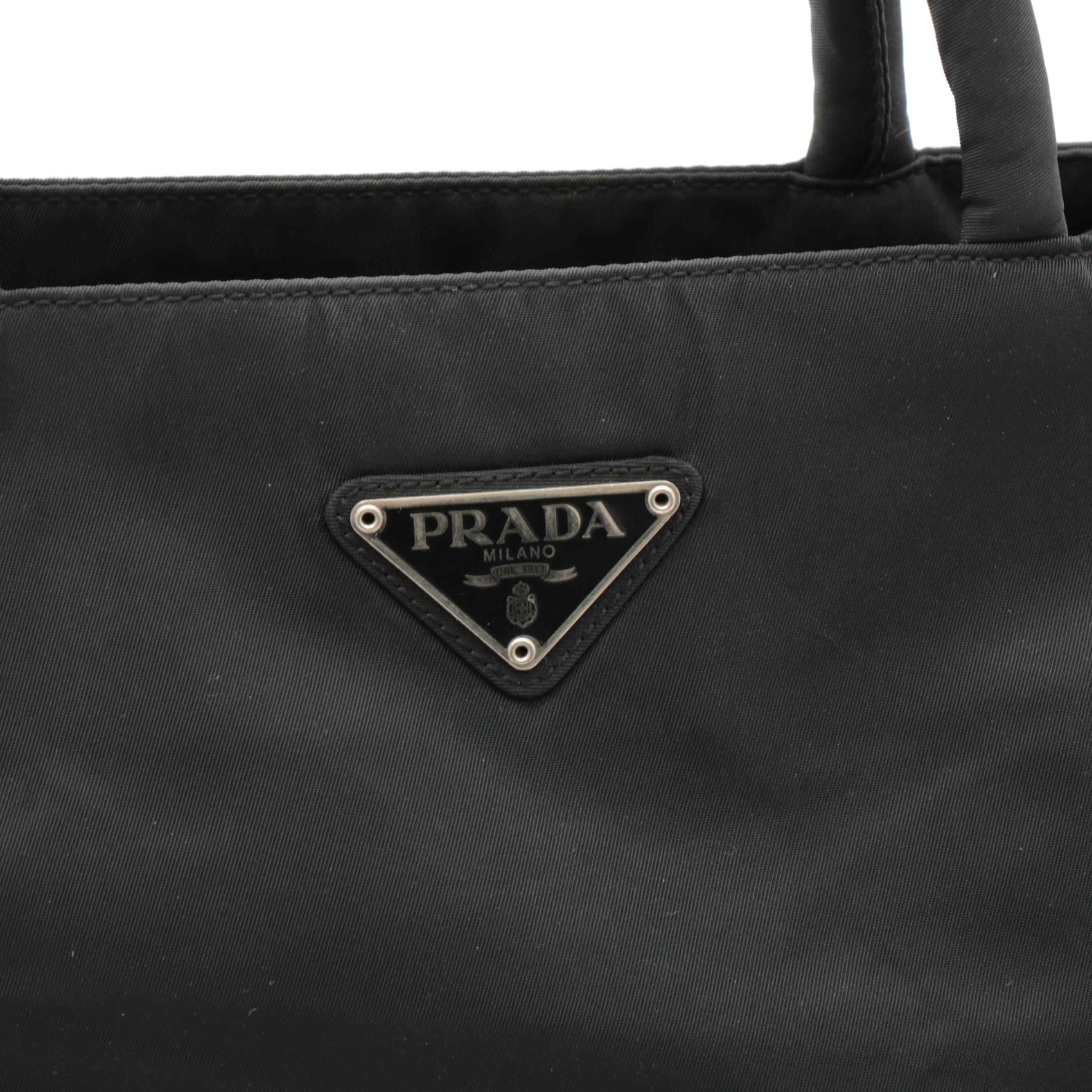 Prada Black Tessuto Nylon Shoulder Bag