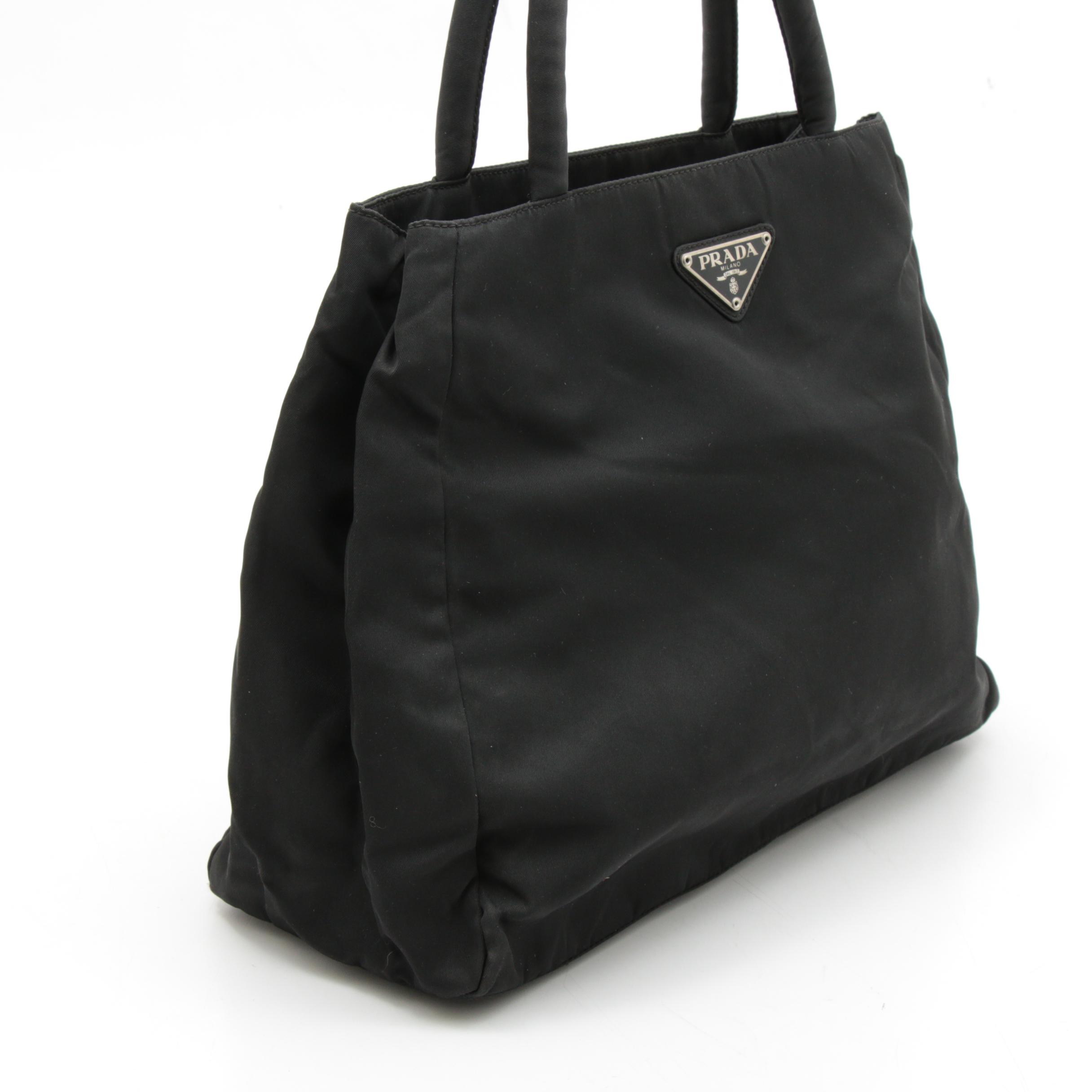 Prada Black Tessuto Nylon Shoulder Bag