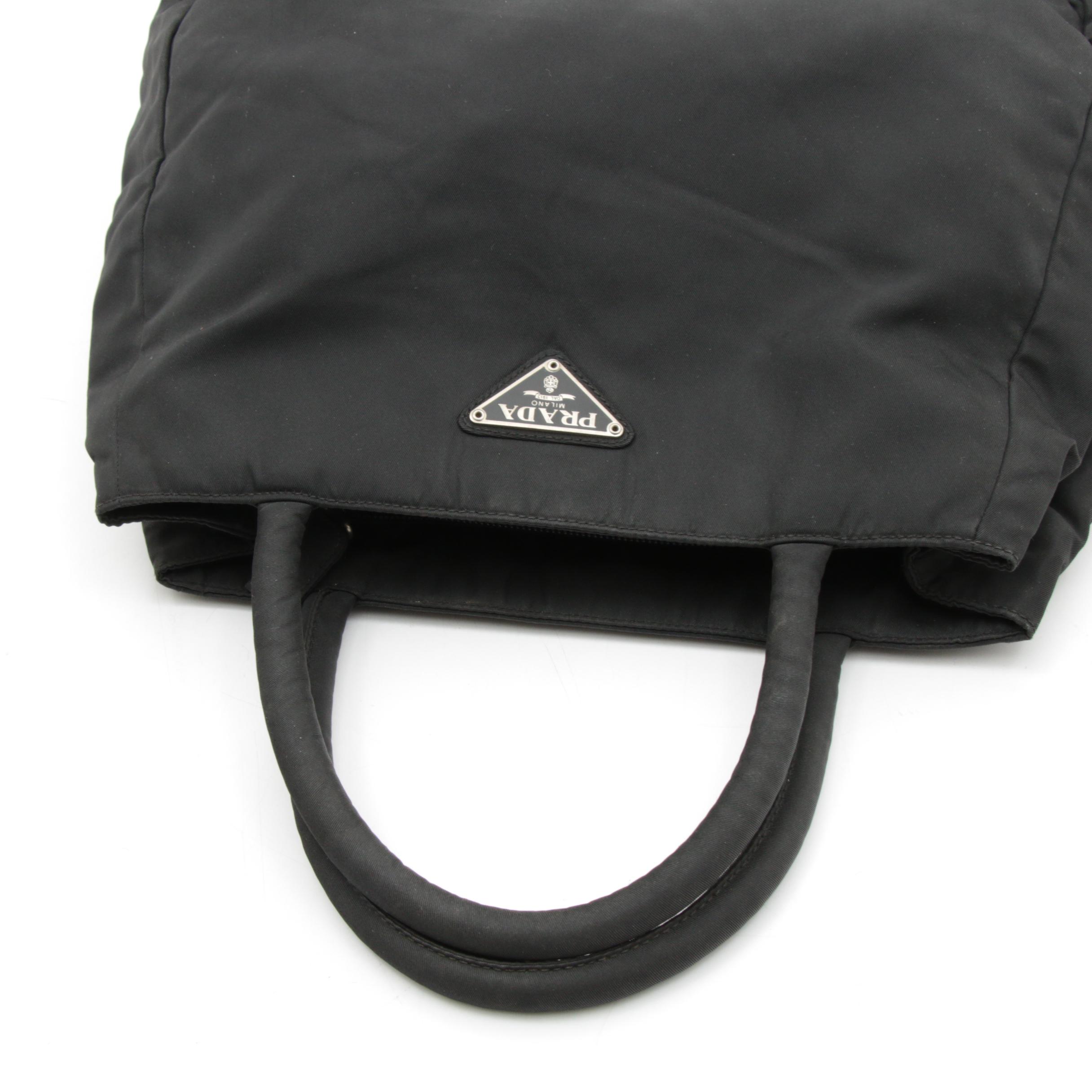 Prada Black Tessuto Nylon Shoulder Bag