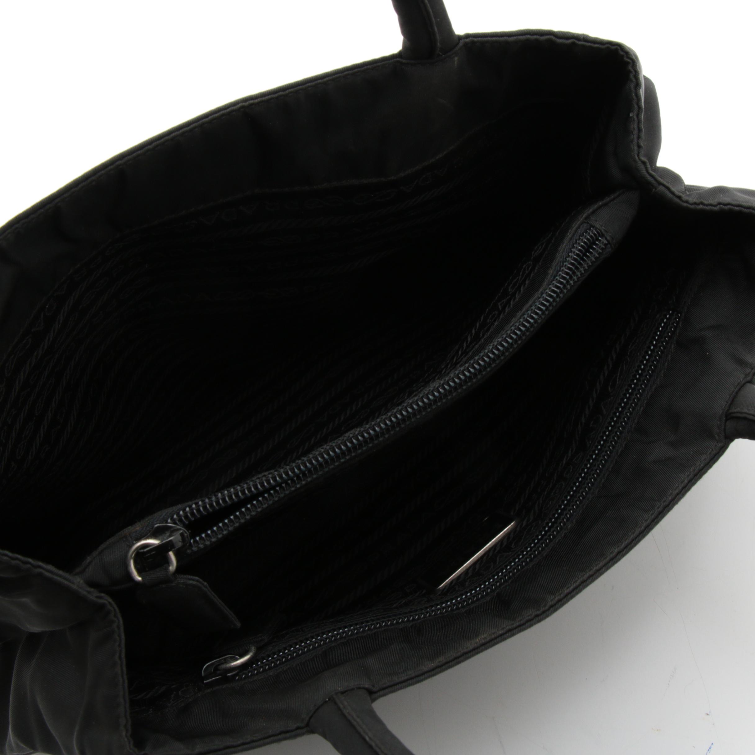 Prada Black Tessuto Nylon Shoulder Bag