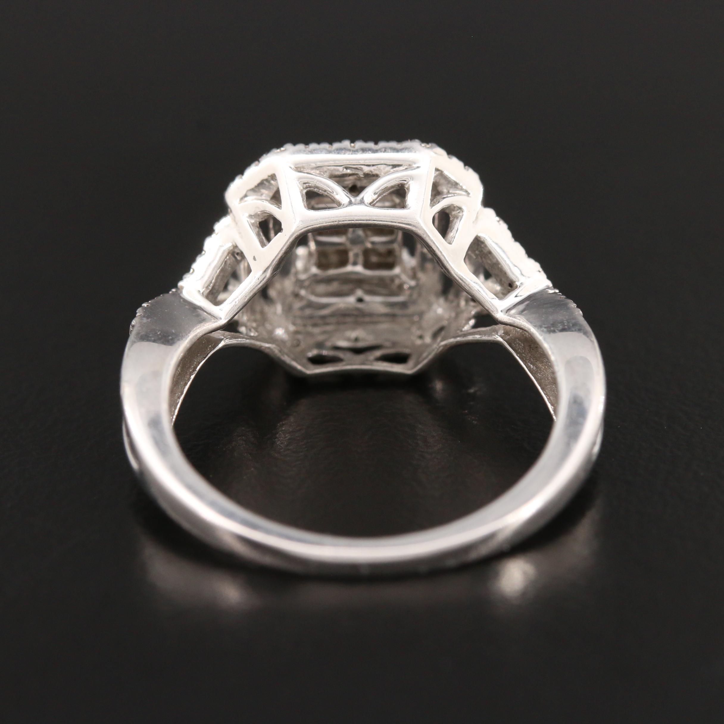 Sterling Silver Diamond Ring