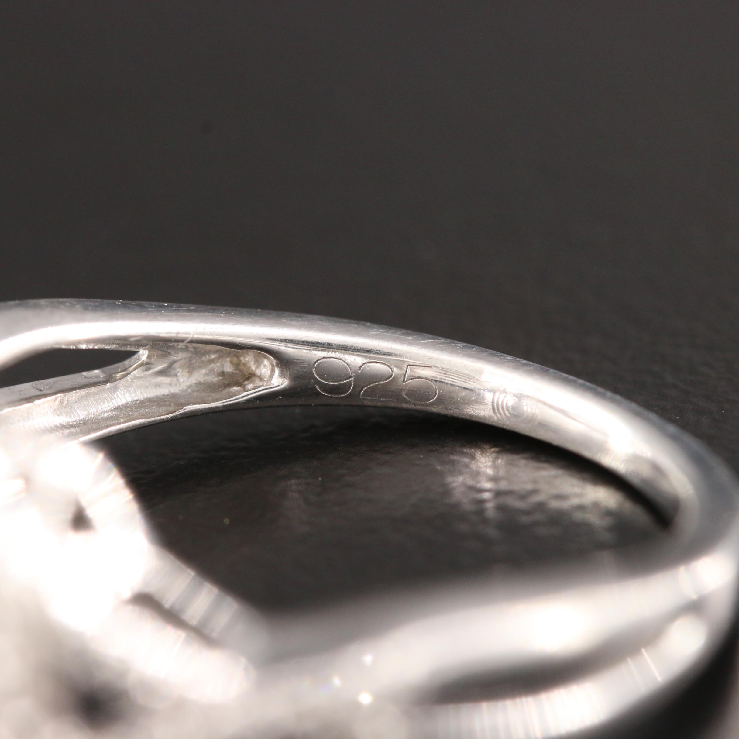 Sterling Silver Diamond Ring