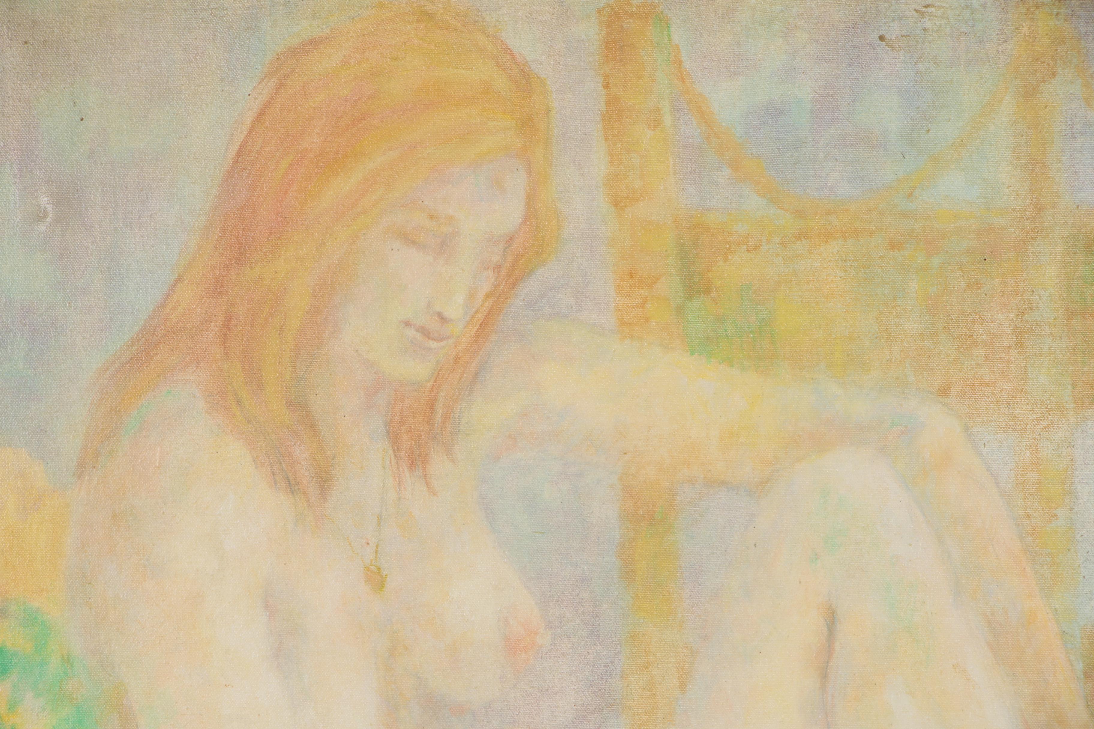 Wanda Stella Varriale Figural Oil Painting