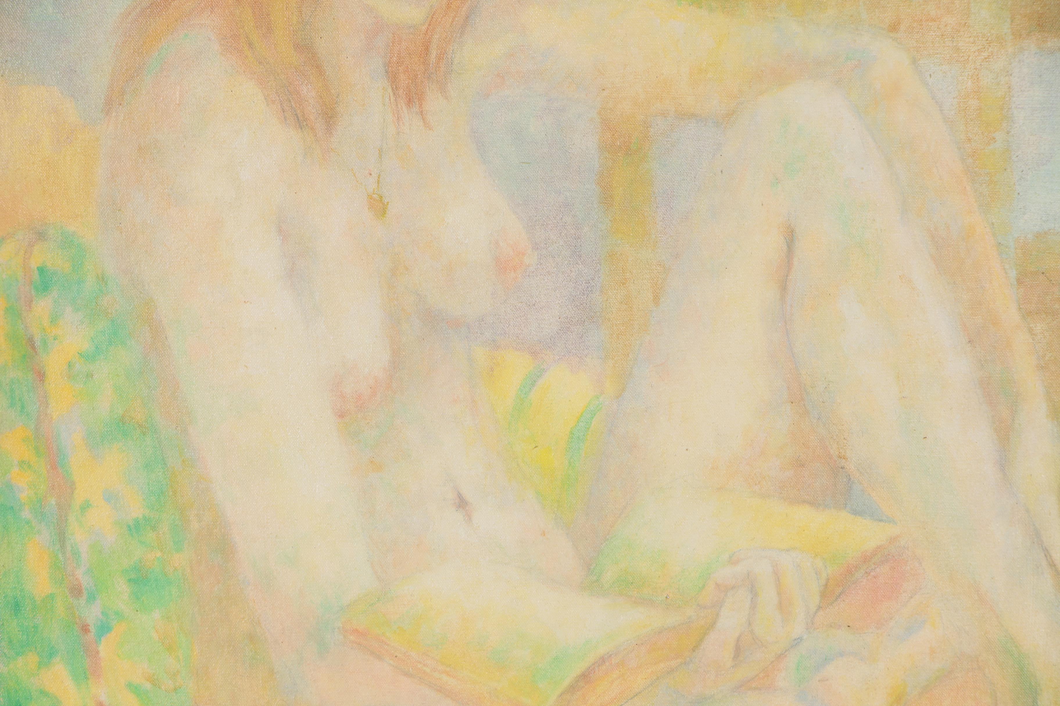 Wanda Stella Varriale Figural Oil Painting