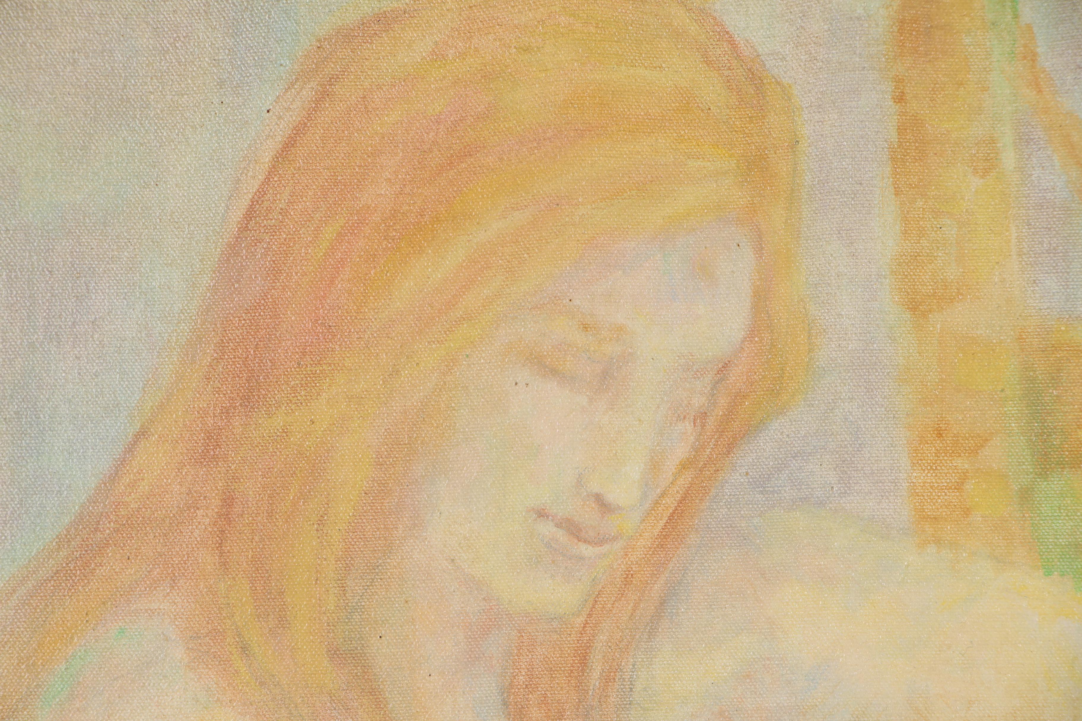 Wanda Stella Varriale Figural Oil Painting