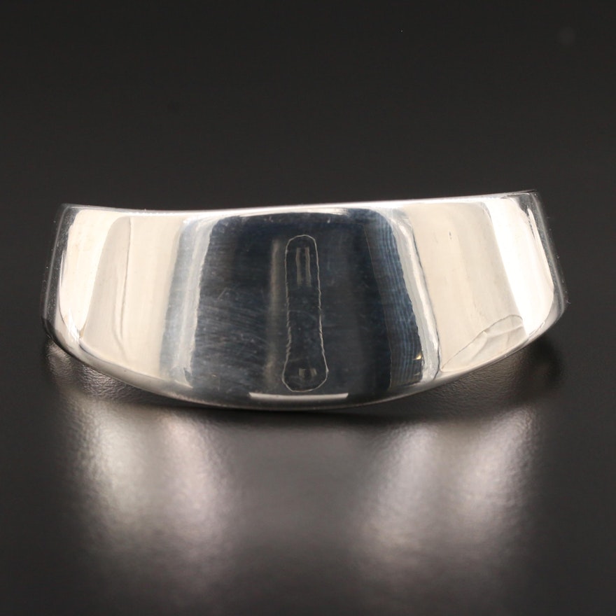 Modernist Jacob Hull for Buch Deichmann Sterling Silver Cuff Bracelet