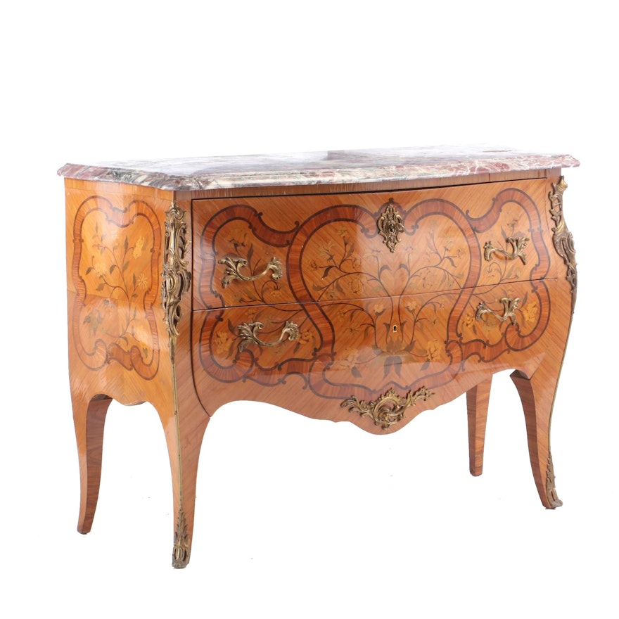 Maison Francois Daïdé Louis XV Style Inlaid Commode, Early to Mid 20th Century