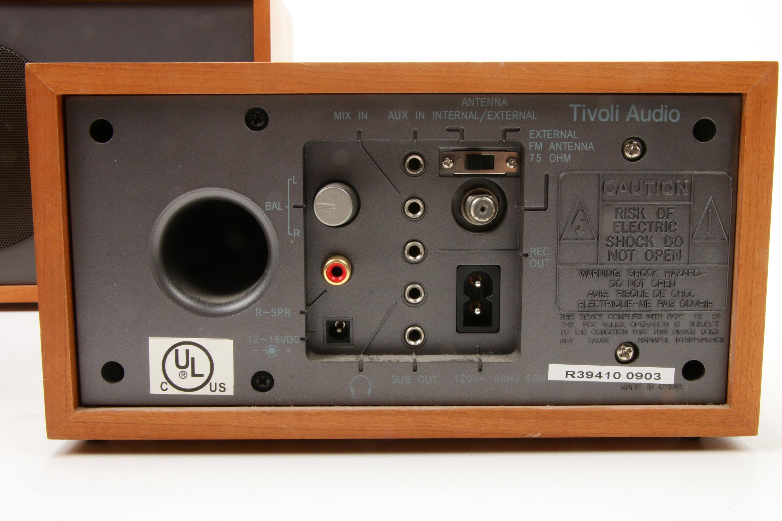 Tivoli Audio Henry Kloss Model Two Stereo Radio with CD Player and Subwoofer