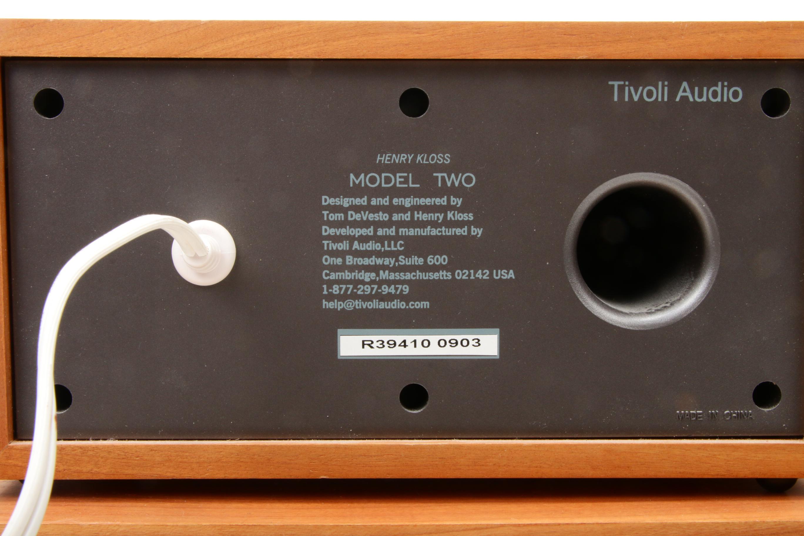 Tivoli Audio Henry Kloss Model Two Stereo Radio with CD Player and Subwoofer