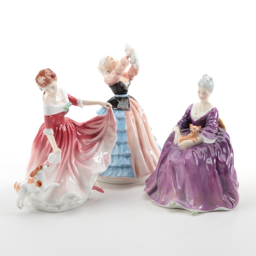 Royal Doulton "Susan", "My Best Friend" and "Charlotte" Porcelain Figurines