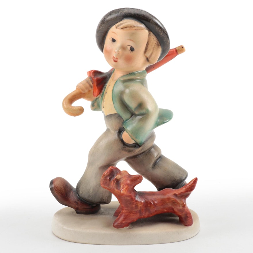 M.I. Hummel Goebel "Strolling Along" Porcelain Figurine