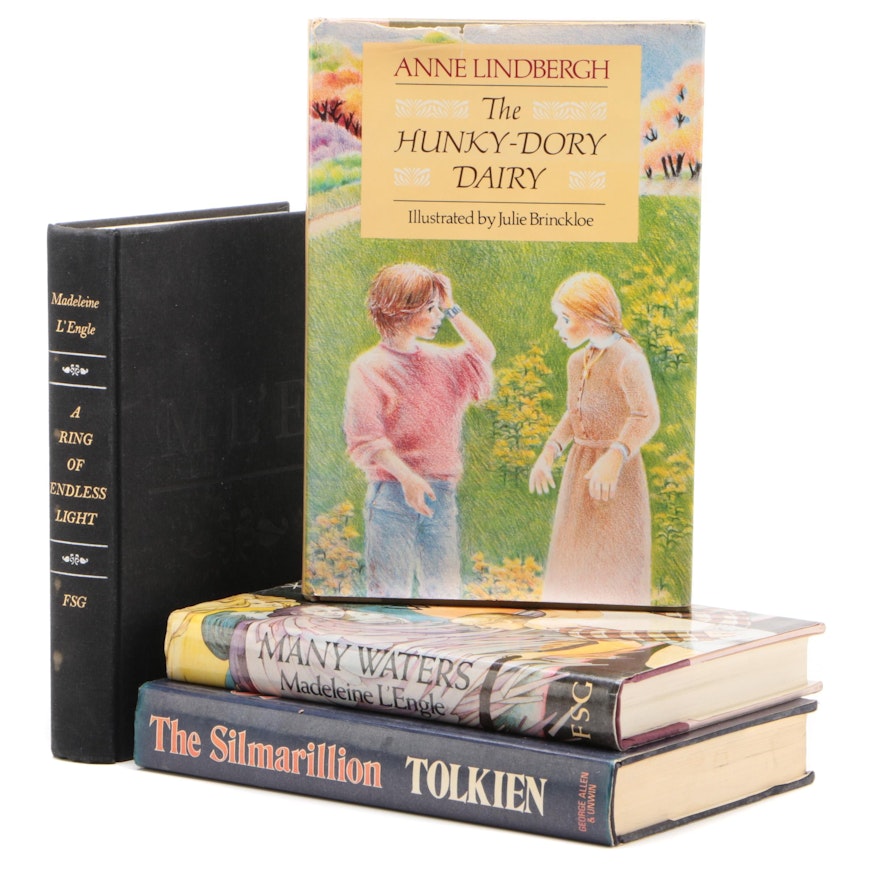 Signed First Printing "The Hunky-Dory Dairy" by Anne Lindbergh with More Books