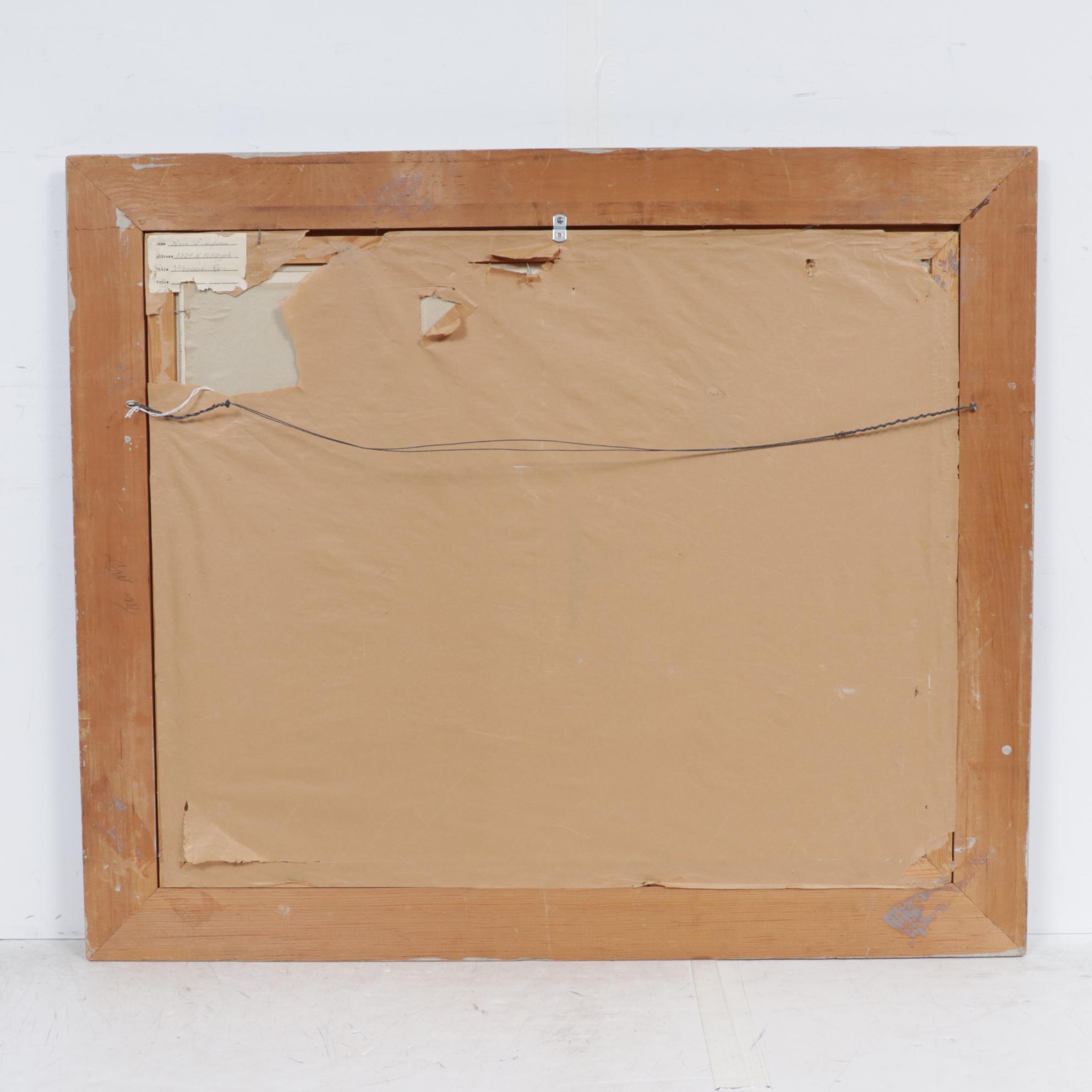 Nora Simpson Oil Painting "Albacore Run," 1963