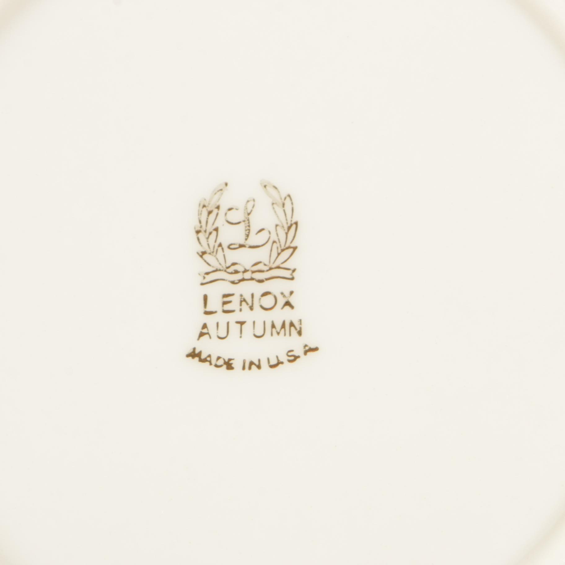 Lenox "Autumn" Presidential Collection Porcelain Dinnerware