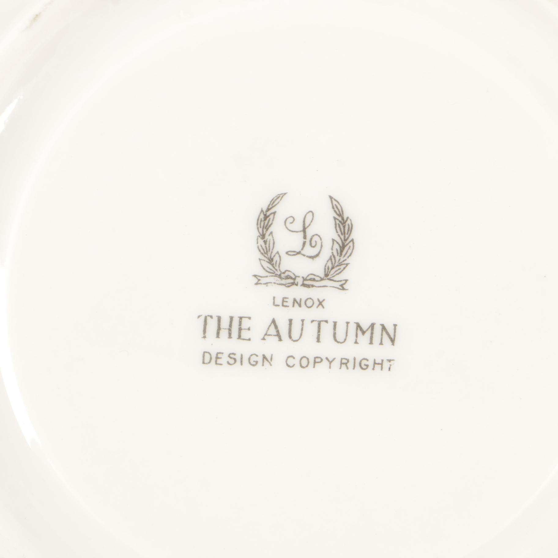 Lenox "Autumn" Presidential Collection Porcelain Dinnerware